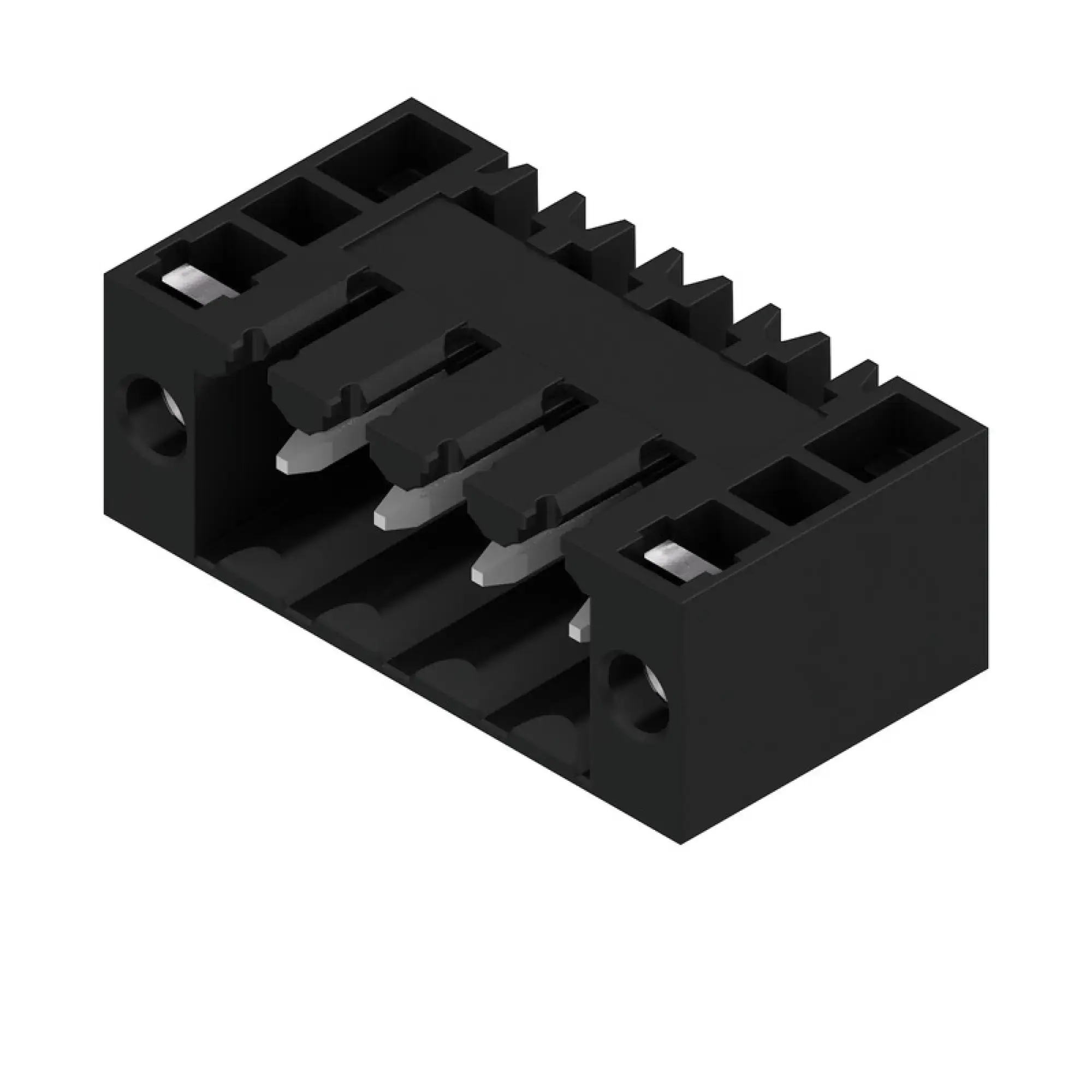 Weidmüller 1615550000 PCB connector (board connection), 160 V, 17 A, Pitch in mm: 3.50, Number of poles: 4, THT solder connection, Box (img_001)
