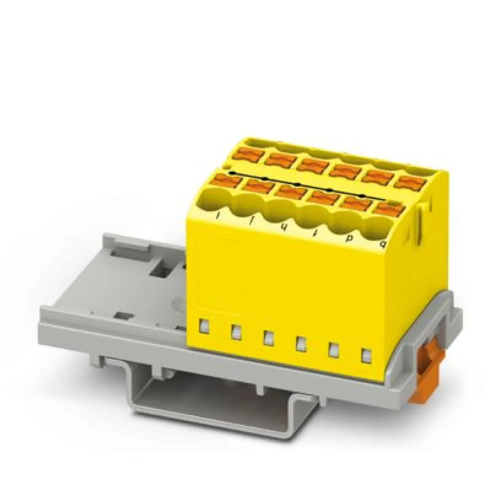 Phoenix Contact 3273028 Distribution block PTFIX 12X2,5-NS35 YE (img_001)