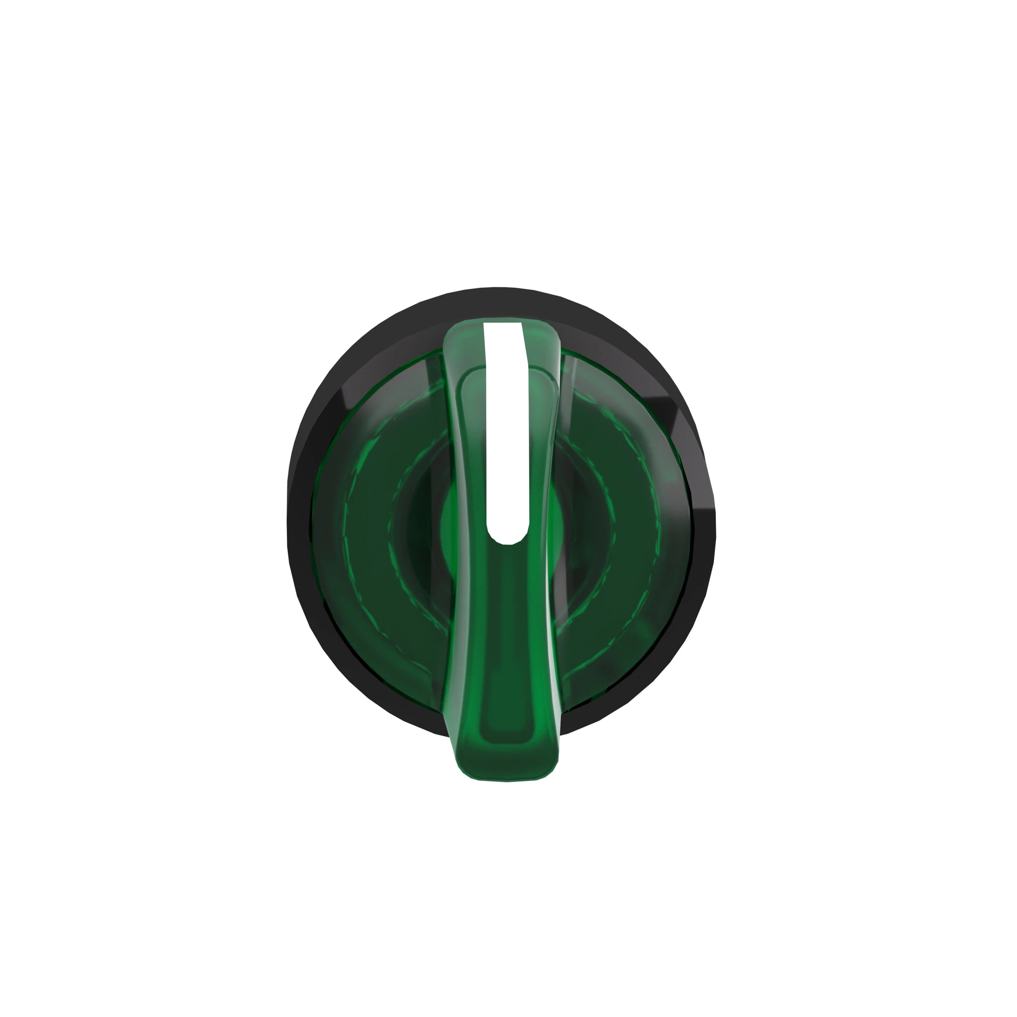 Schneider Electric ZB4BK15337 Illuminated selector switch, front element, Harmony XB4, black metal, 22mm, green, for universal LED, 3 positions (img_002)