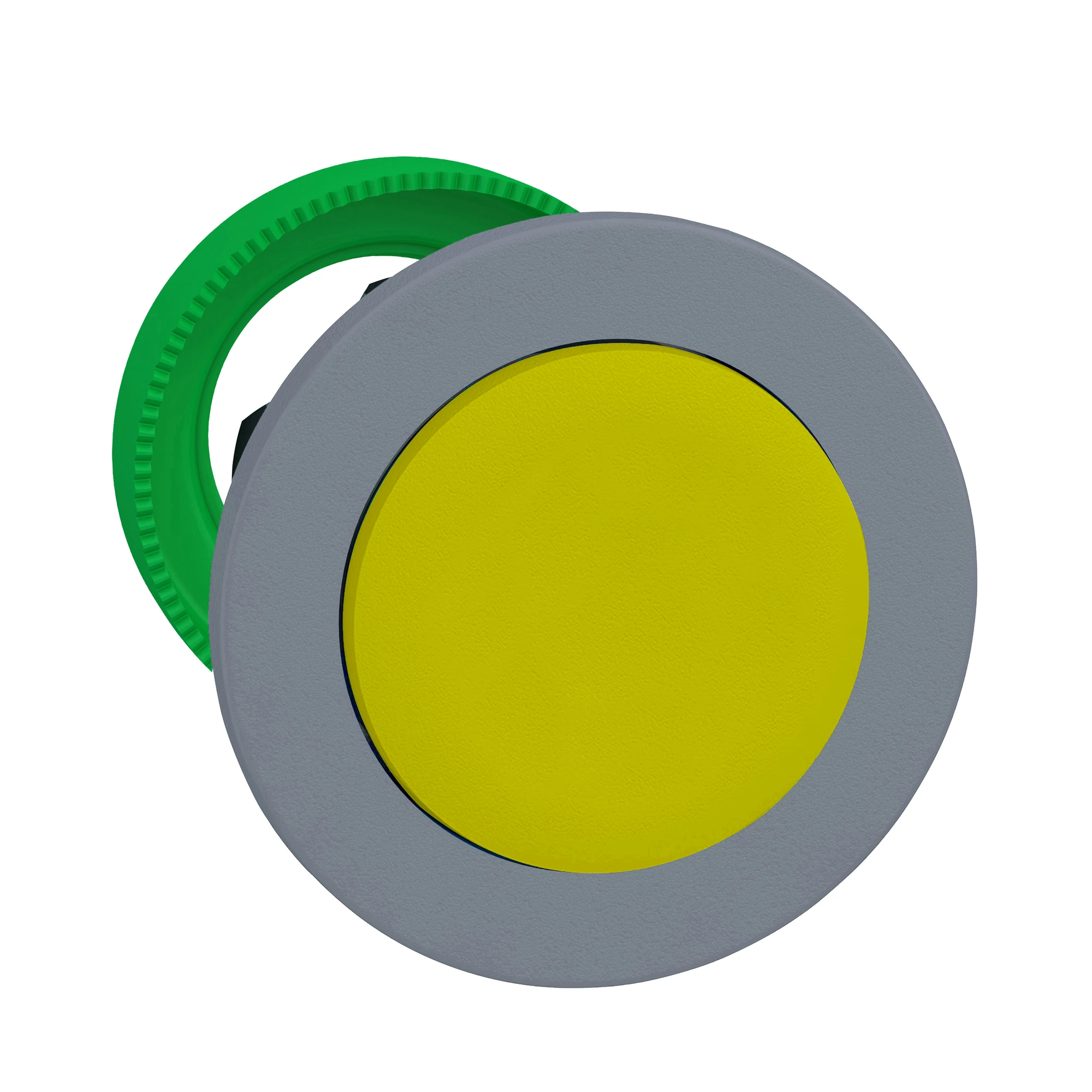 Schneider Electric ZB5FL5C0 Pushbutton, Front Element, Harmony XB5F, Plastic, 30mm, Light Grey, Yellow, Projecting, Unlabelled, Momentary (img_001) Schneider Electric ZB5FL5C0 Pushbutton, Front Element, Harmony XB5F, Plastic, 30mm, Light Grey, Yellow, Projecting, Unlabelled, Momentary (img_001)