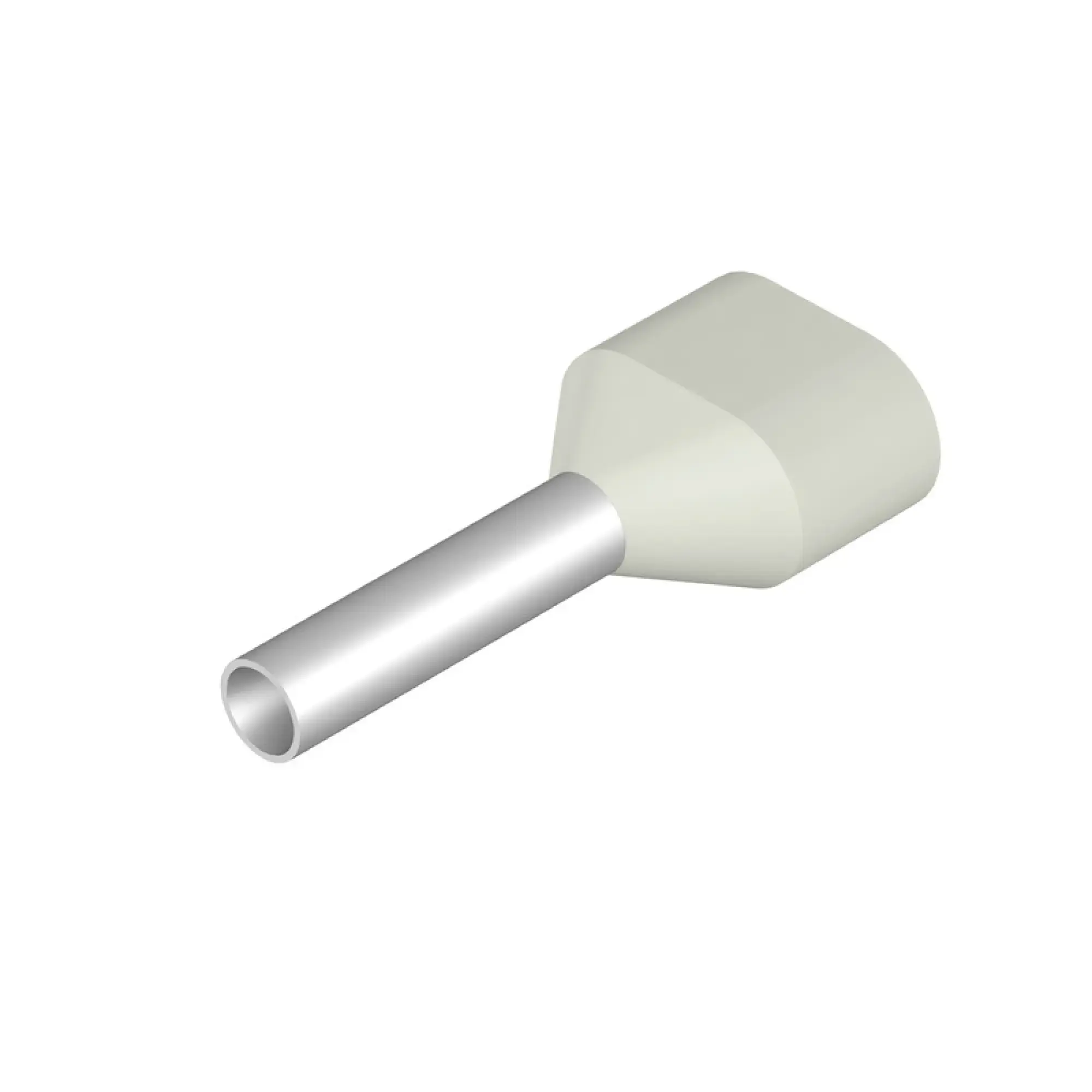 Weidmüller 9018510000 Wire end ferrule, Twin wire-end ferrule, 0.75 mm², Stripping length: 11 mm, white (img_001)