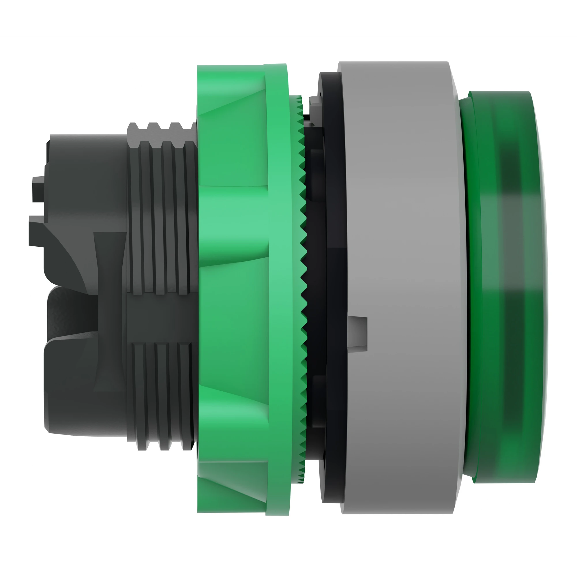 Schneider Electric ZB5AH33C0 Illuminated push-button, front element, Harmony XB5, plastic, 22mm, light grey, green, projecting, for universal LED, latching (img_003) Schneider Electric ZB5AH33C0 Illuminated push-button, front element, Harmony XB5, plastic, 22mm, light grey, green, projecting, for universal LED, latching (img_003)