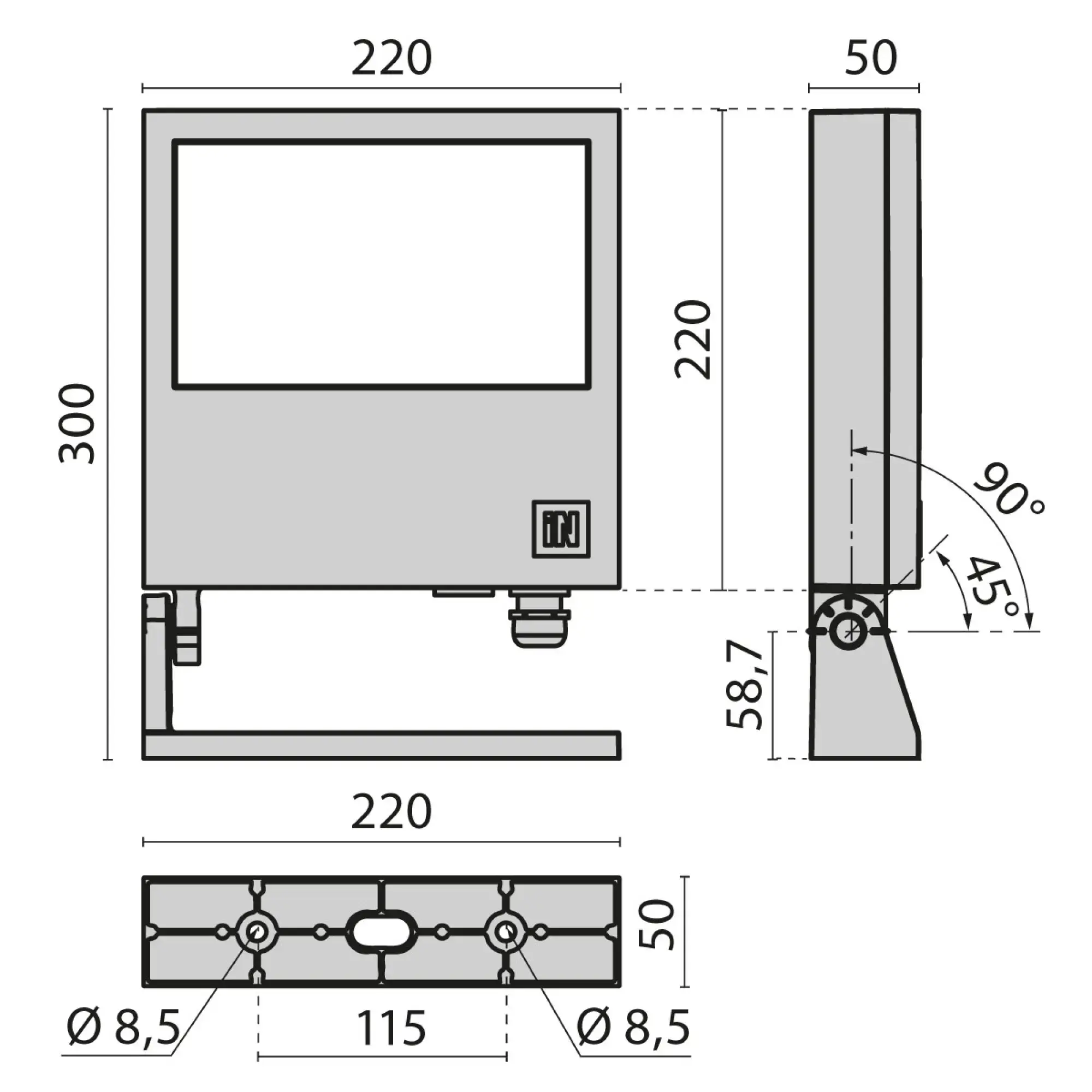 Performance iN Lighting 305254 LED-Scheinwerfer 4000K 50W DALI asymmetrische mittlere Optik 305254 (img_002) Performance iN Lighting 305254 LED-Scheinwerfer 4000K 50W DALI asymmetrische mittlere Optik 305254 (img_002)