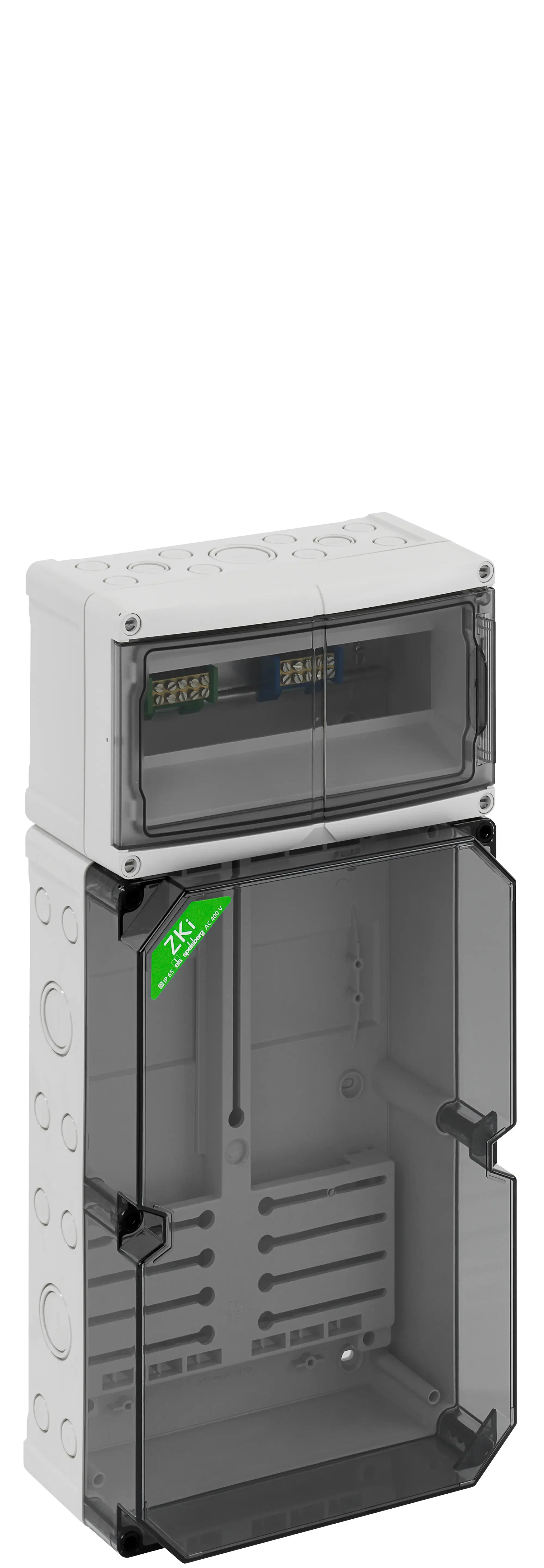 Spelsberg 74901501 Meter housing, Type of protection IP54/IP65 , Impact strength IK08, Protection class II, Rated voltage 400V AC, Halogen free (img_001)