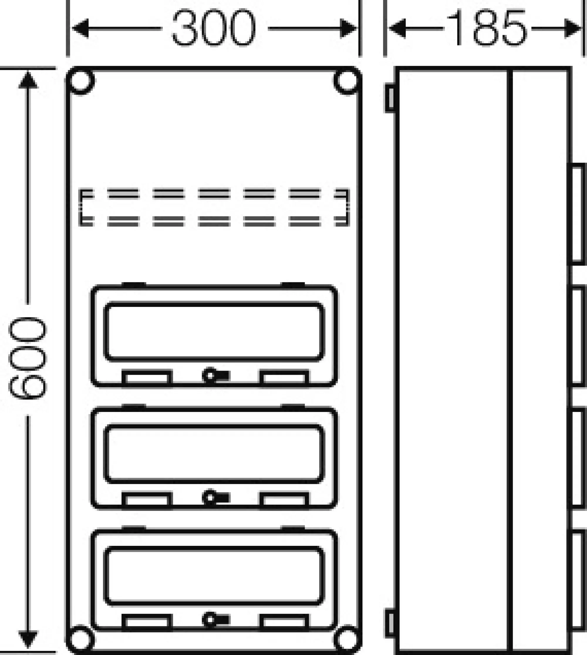 Hensel 2000608 Mi-Automatengehäuse, 36 Teilungseinheiten, mit 3 Klappdeckeln Mi 1443 (img_003) Hensel 2000608 Mi-Automatengehäuse, 36 Teilungseinheiten, mit 3 Klappdeckeln Mi 1443 (img_003)