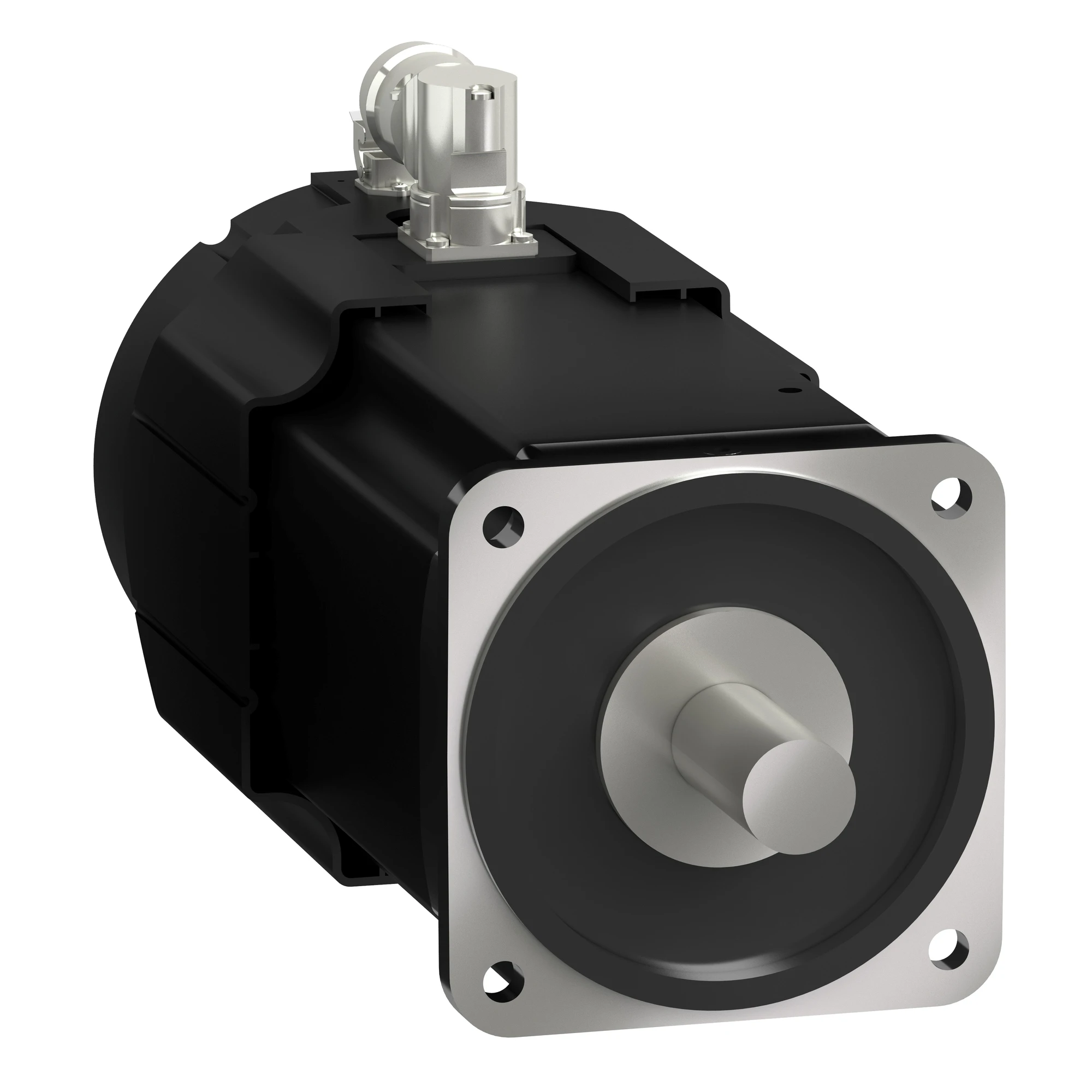Schneider Electric BMH1904P21A2B Servomotor, Lexium BMH, 190mm, 100Nm, smooth shaft IP65, single turn 128P/R, M40+M23 angled, fan (img_001)