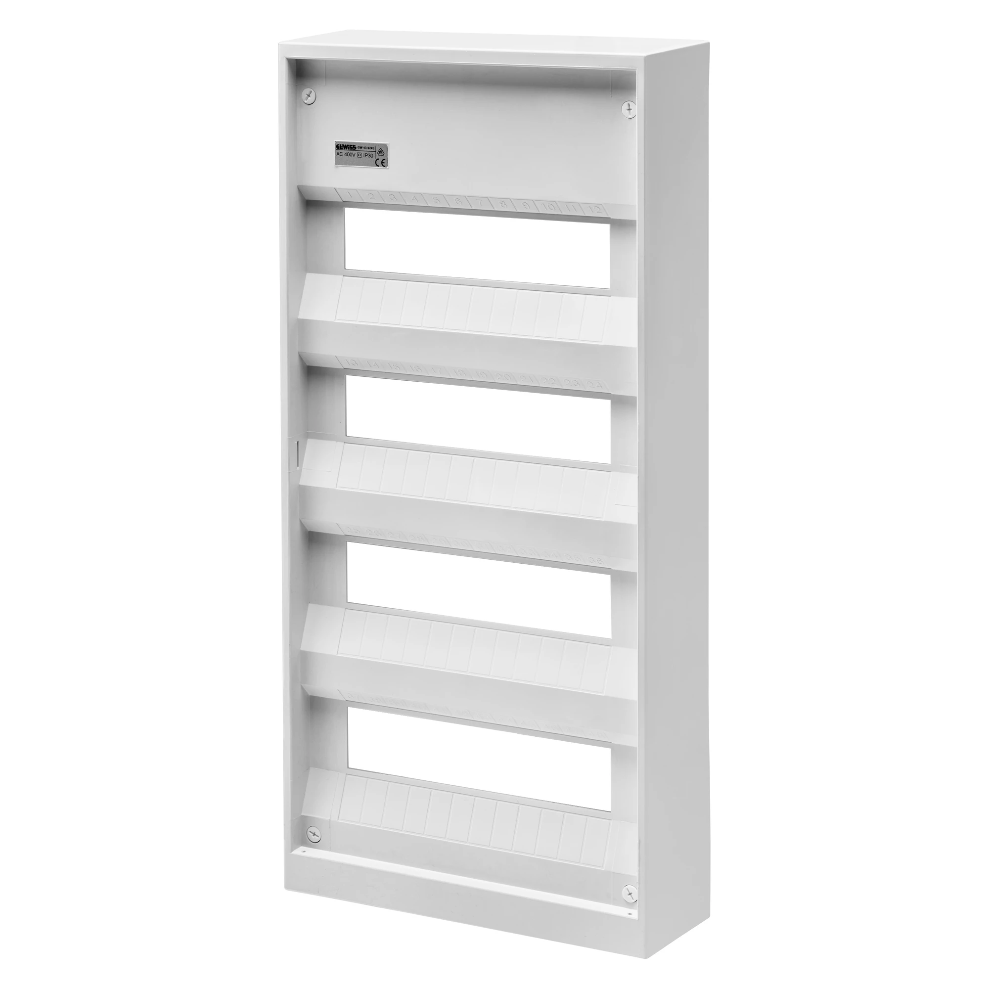 GEWISS GW43114S PLASTIC FRONTAL FOR WALL MOUNTING ENCLOSURE 48 MODULES (img_001) GEWISS GW43114S PLASTIC FRONTAL FOR WALL MOUNTING ENCLOSURE 48 MODULES (img_001)