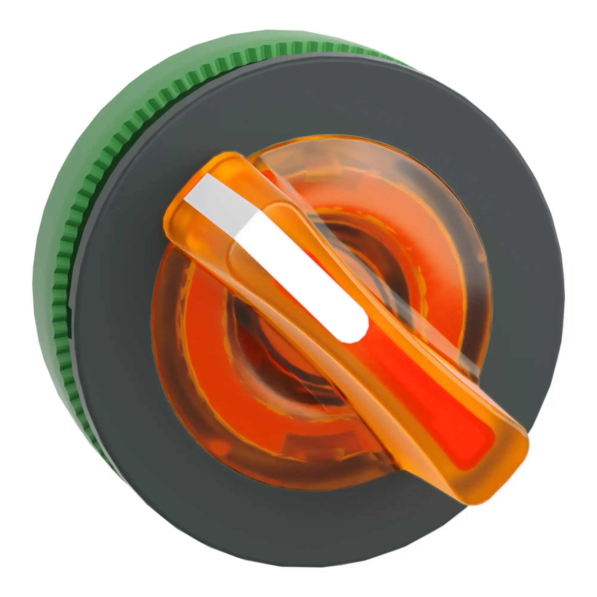 Schneider Electric ZB5FK1453 Illuminated Selector Switch, Front Element, Harmony XB5F, Plastic, 30mm, Orange, for Universal LED, 2 Positions, Momentary (img_008)