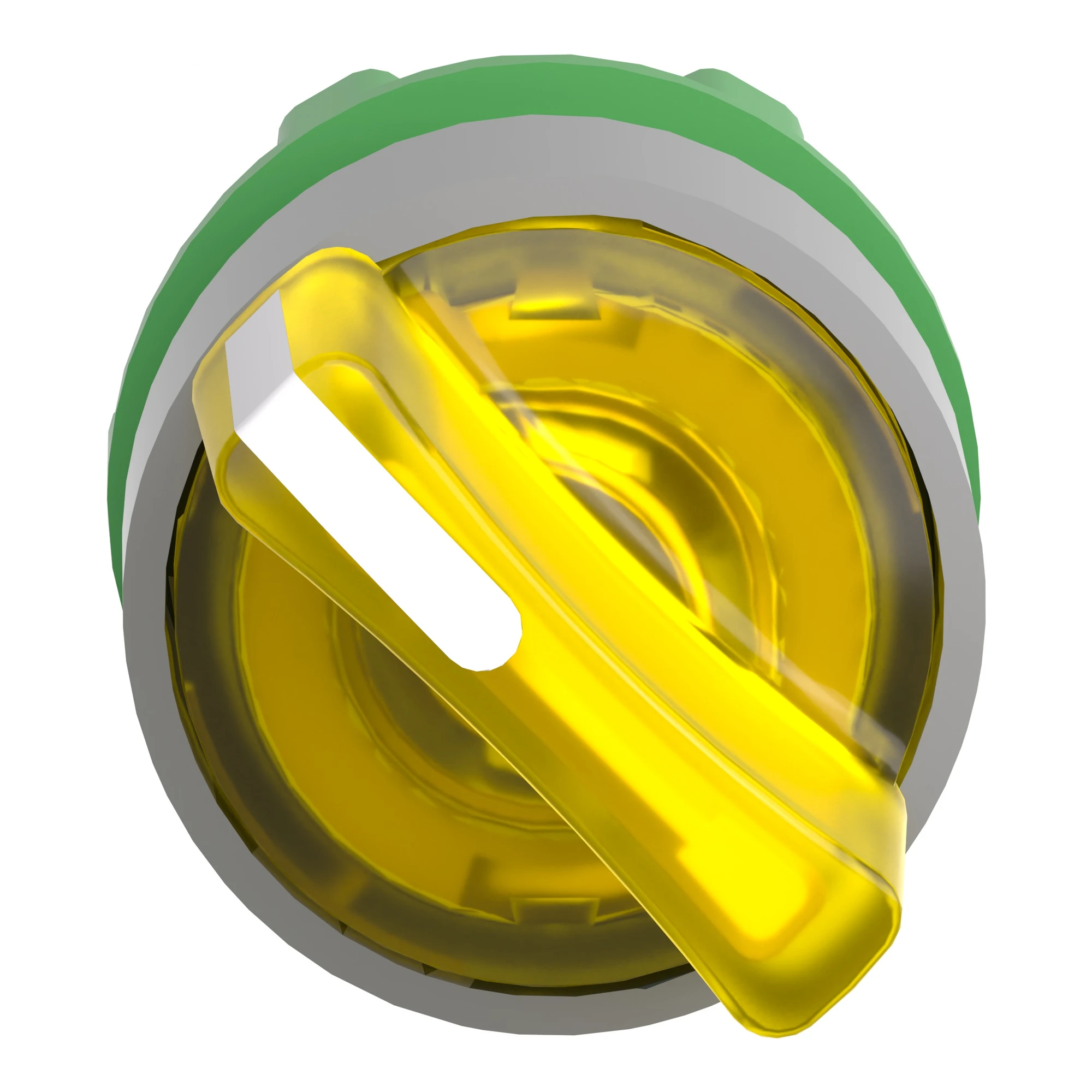 Schneider Electric ZB5AK1283C0 Illuminated Selector Switch, Front Element, Harmony XB5, Plastic, 22mm Yellow, for Universal LED, 2 Positions, Latching (img_007)