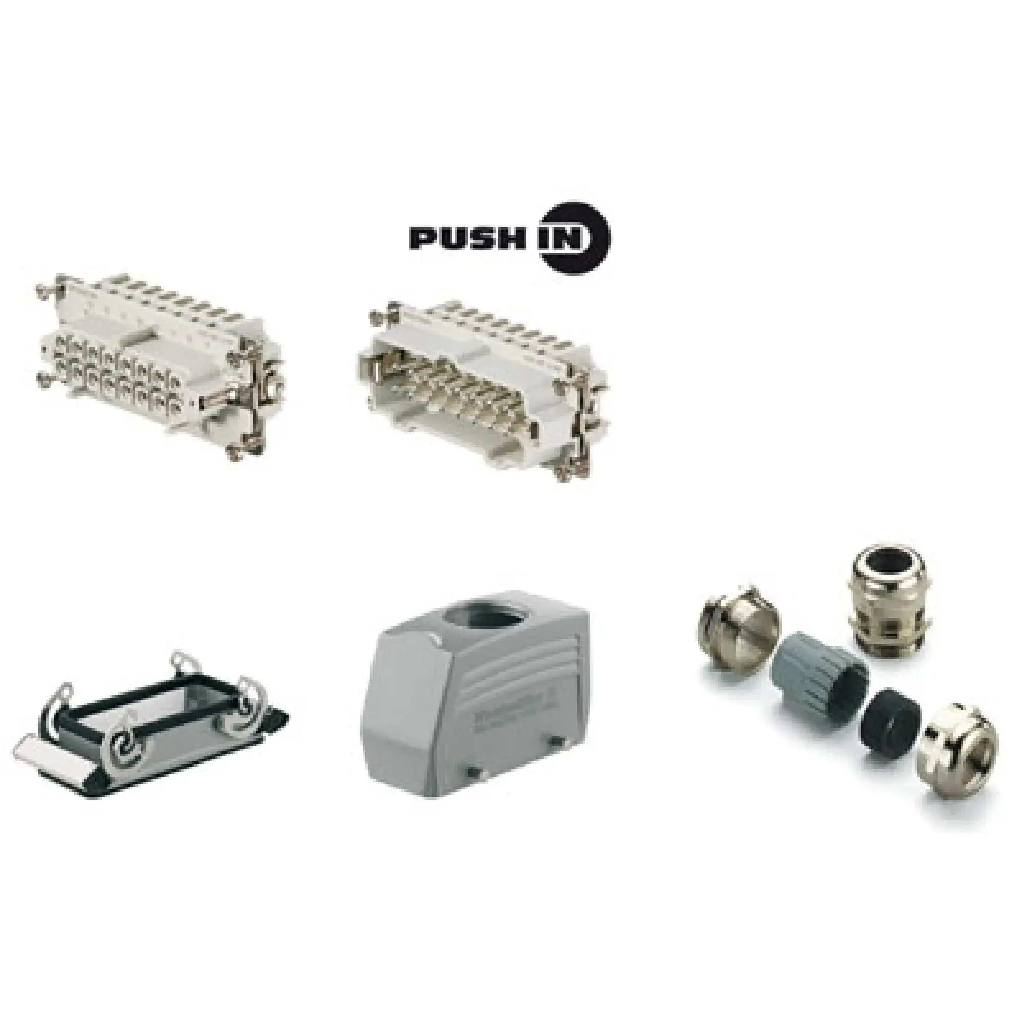 Weidmüller 1061770000 Industrial connectors (set), Series: HE, PUSH IN, Size: 6, Number of poles: 16 (img_001)