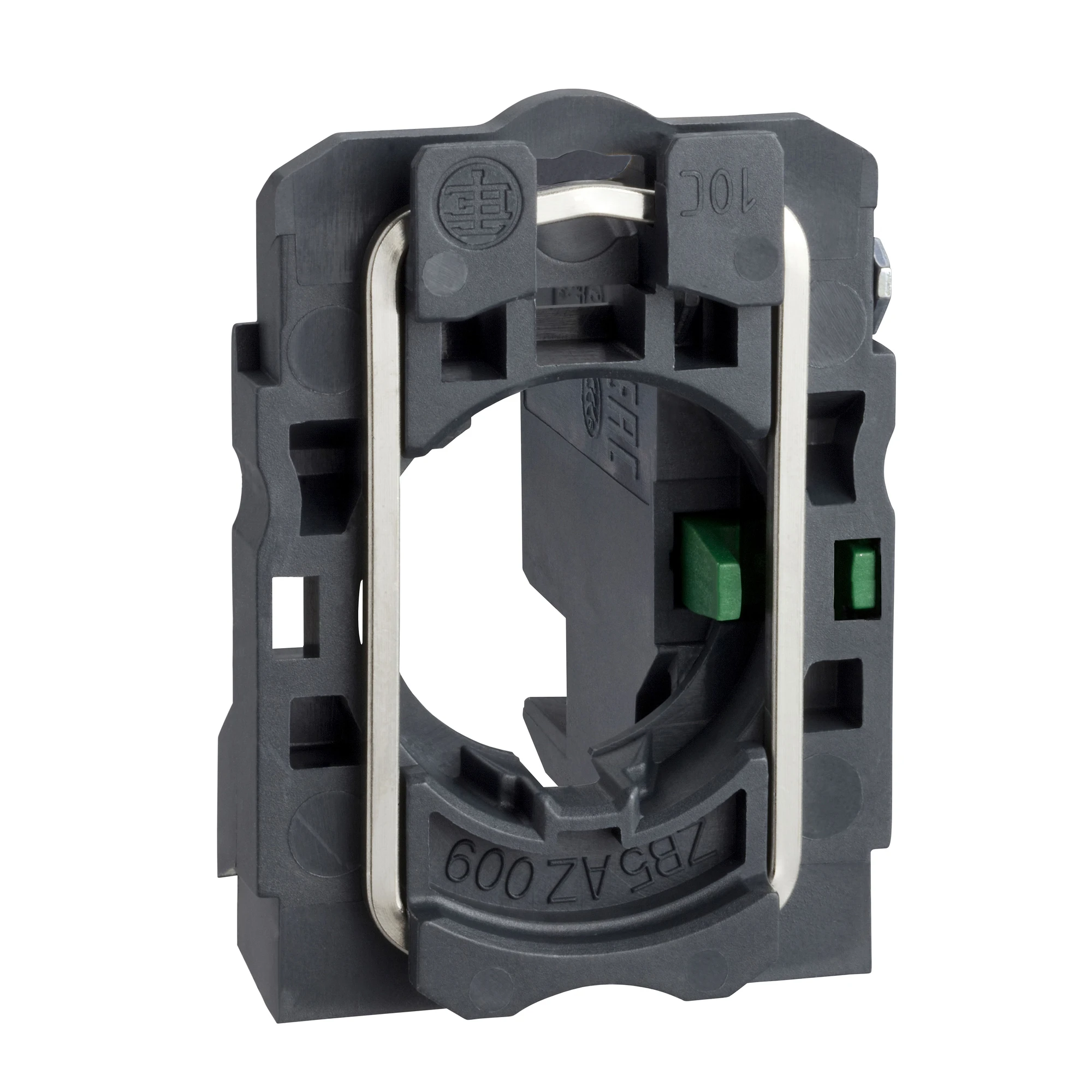 Schneider Electric ZB5AZ1014 Auxiliary contact block with mounting flange, Harmony XB5, plastic, 22mm, 30mm, 1S, connector (img_001)
