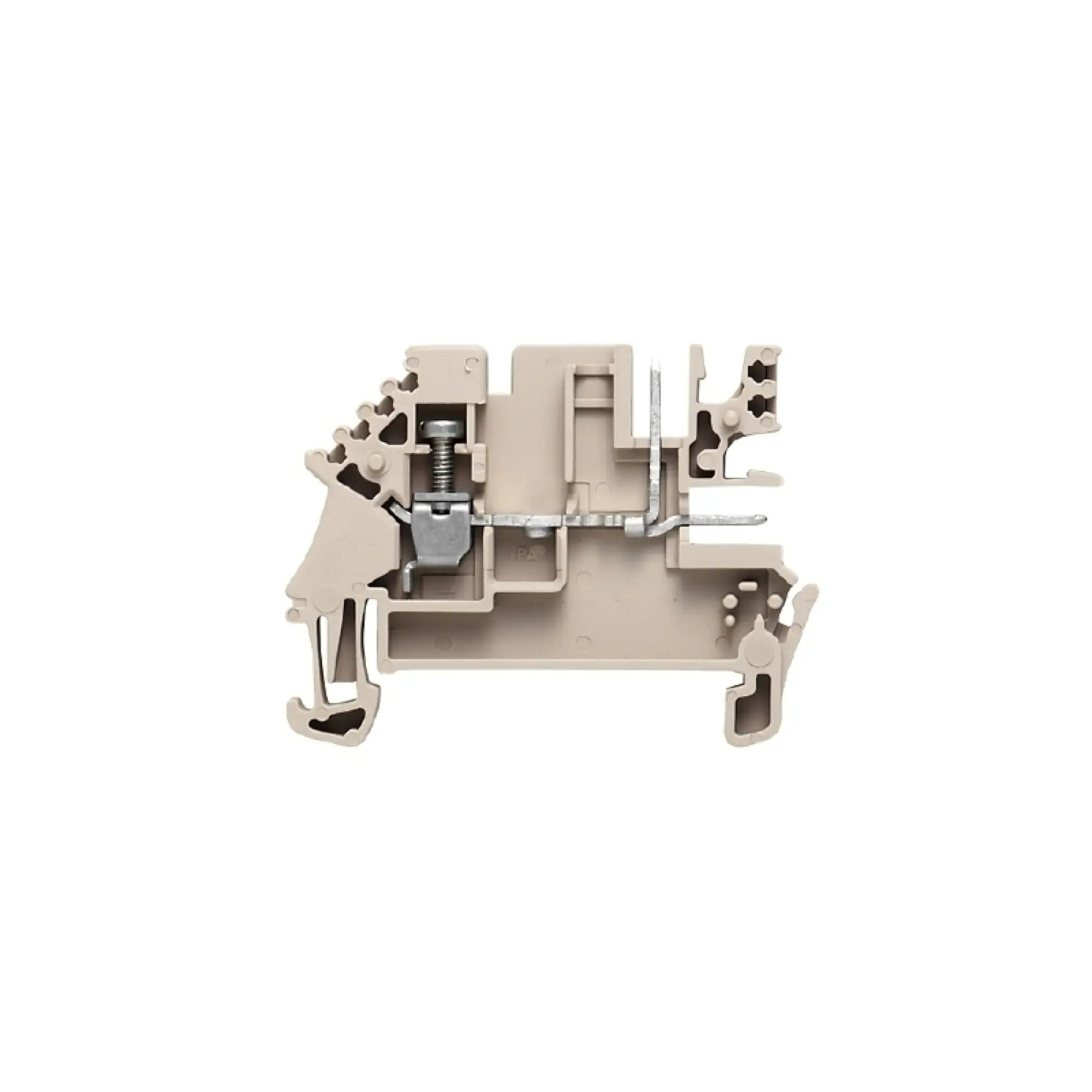 Weidmüller 1038900000 Feed-through terminal block, Screw connection, dark beige, 2.5 mm², 21.5 A, 400 V, Number of connections: 1 (img_001)