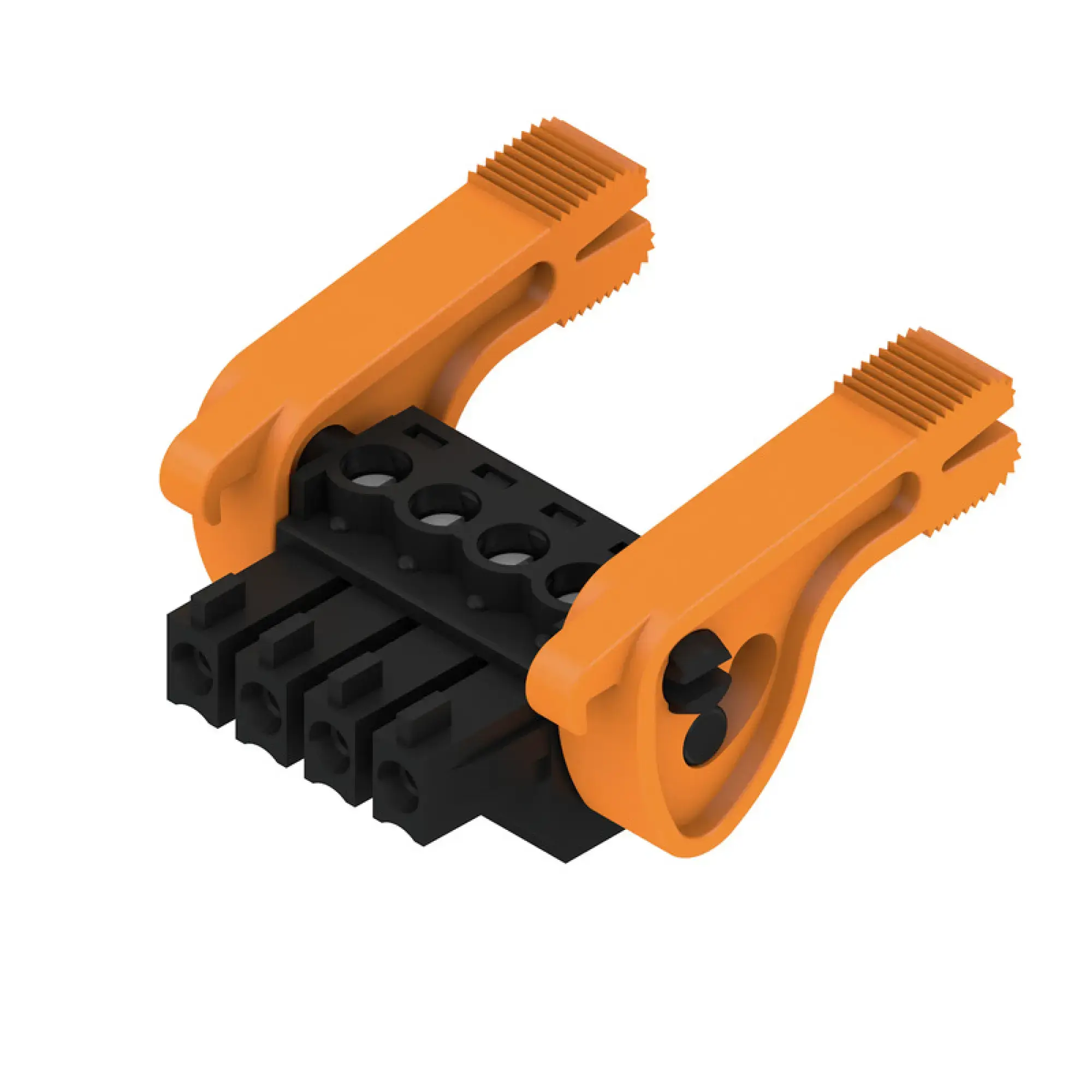 Weidmüller 2442520000 PCB connector (wire connection), 160 V, 17.5 A, Pitch in mm: 3.81, 1.5 mm², Number of poles: 4, Clamping yoke connection, Box (img_001)