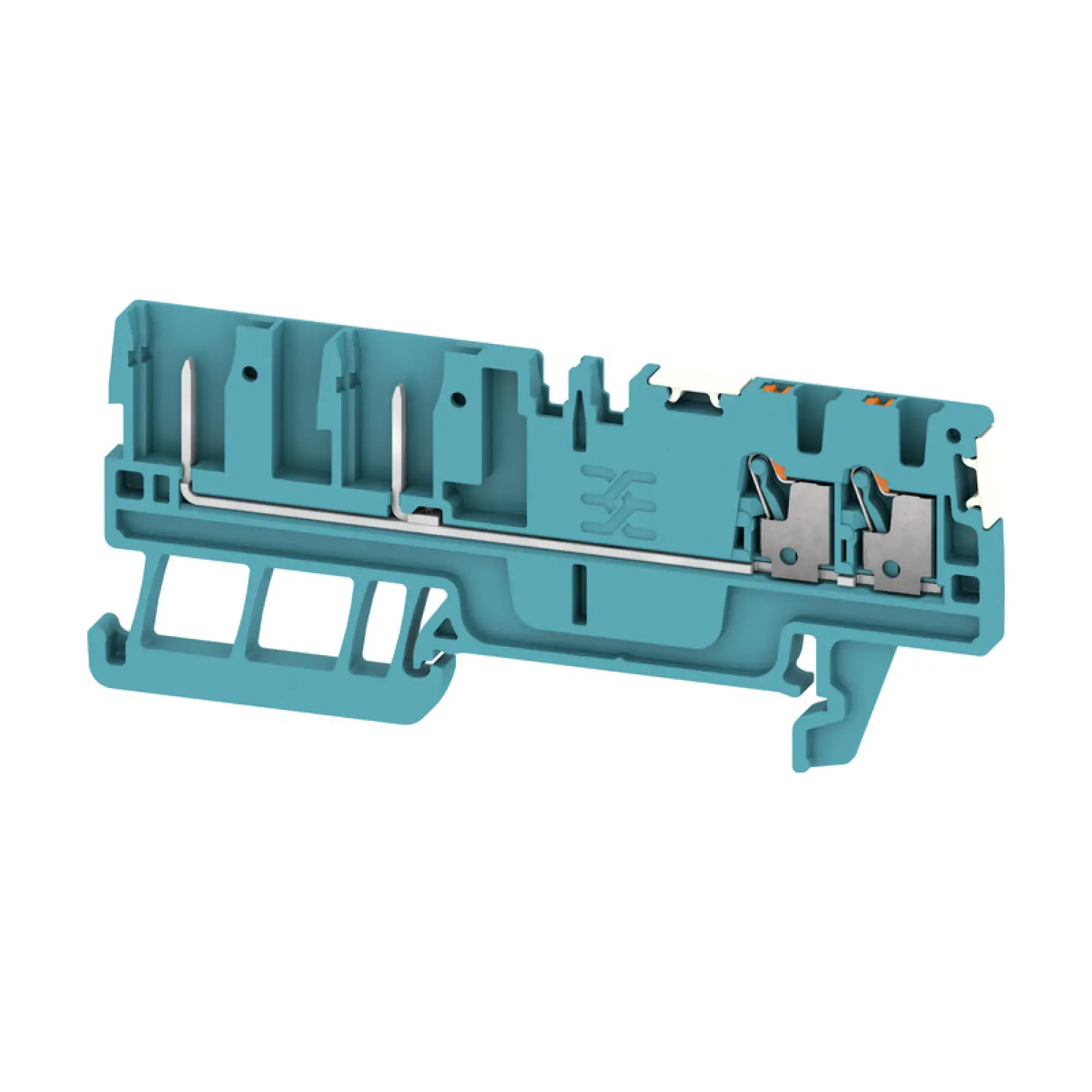 Weidmüller 2675750000 Pluggable terminal, PUSH IN, blue, 1.5, 1.5 mm², 17.5 A, Number of connections: 4, Number of levels: 1, TS 35, V-0, Wemid (img_001)