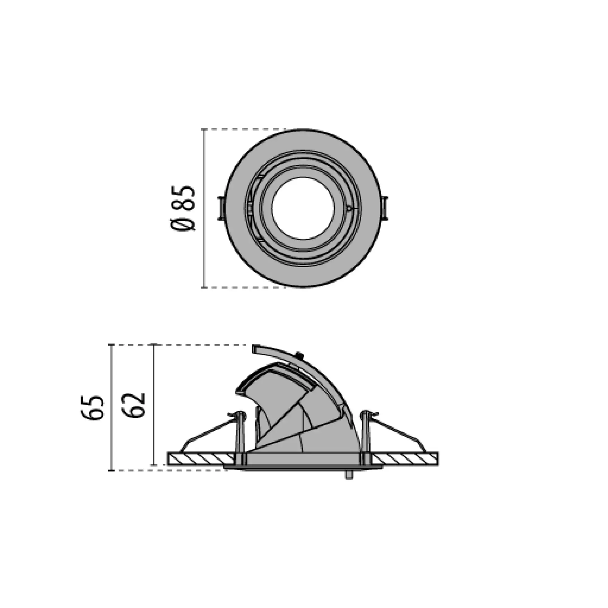 Performance iN Lighting LTY1151DB940 LED-Einbaustrahler 4000K 9W DALI runde Optik medium LTY1151DB940 (img_002)