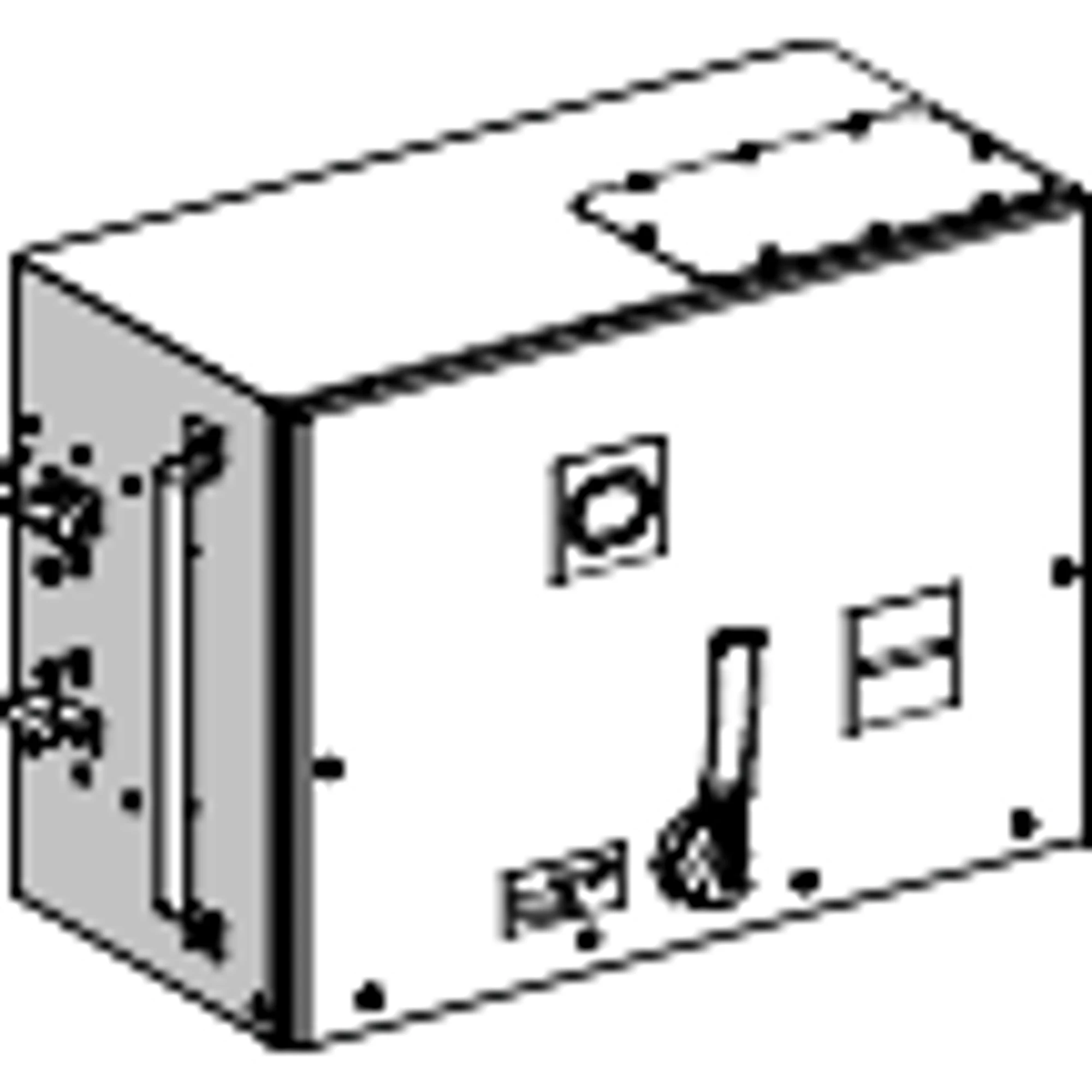 Schneider Electric KTB0630SE4L KT, Outlet Box, 630A, 4-pole Disconnector Switch for Arc Suppression NH3, Left (img_001) Schneider Electric KTB0630SE4L KT, Outlet Box, 630A, 4-pole Disconnector Switch for Arc Suppression NH3, Left (img_001)