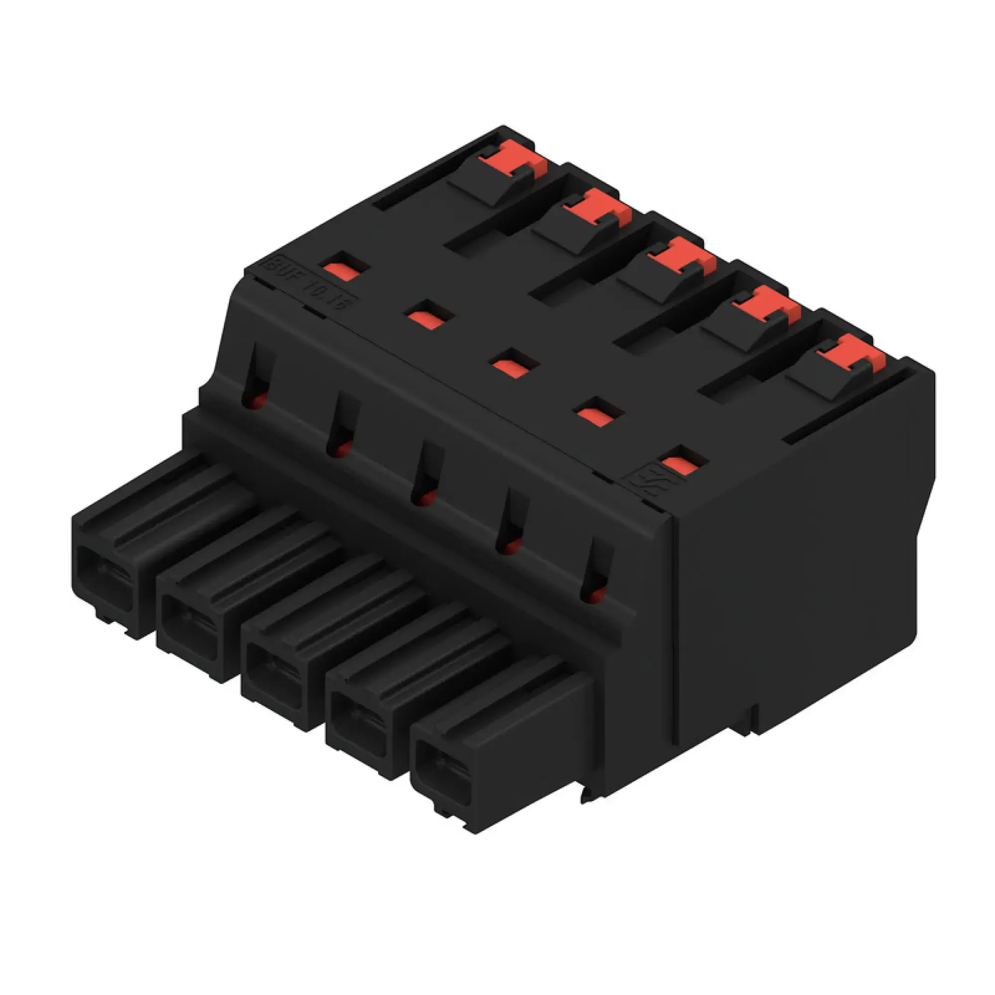 Weidmüller 2493420000 PCB connector (wire connection), 1000 V, 76 A, Pitch in mm: 10.16, 16 mm², Number of poles: 5, PUSH IN with actuator, Box (img_001) Weidmüller 2493420000 PCB connector (wire connection), 1000 V, 76 A, Pitch in mm: 10.16, 16 mm², Number of poles: 5, PUSH IN with actuator, Box (img_001)