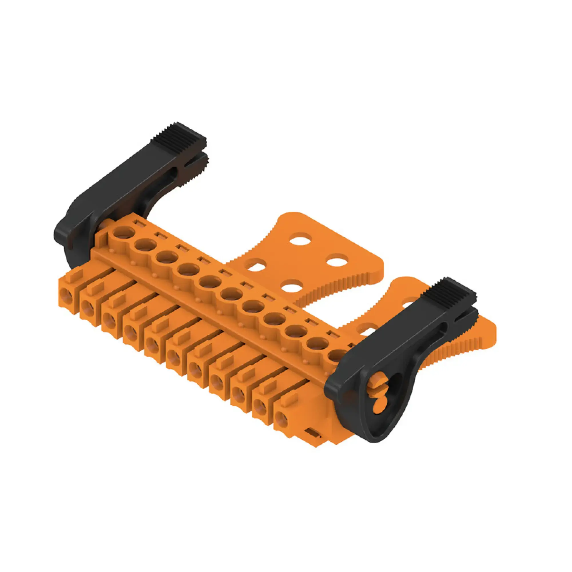 Weidmüller 2442220000 PCB connector (wire connection), 160 V, 17.5 A, Pitch in mm: 3.81, 1.5 mm², Number of poles: 11, Clamping yoke connection, Box (img_001)