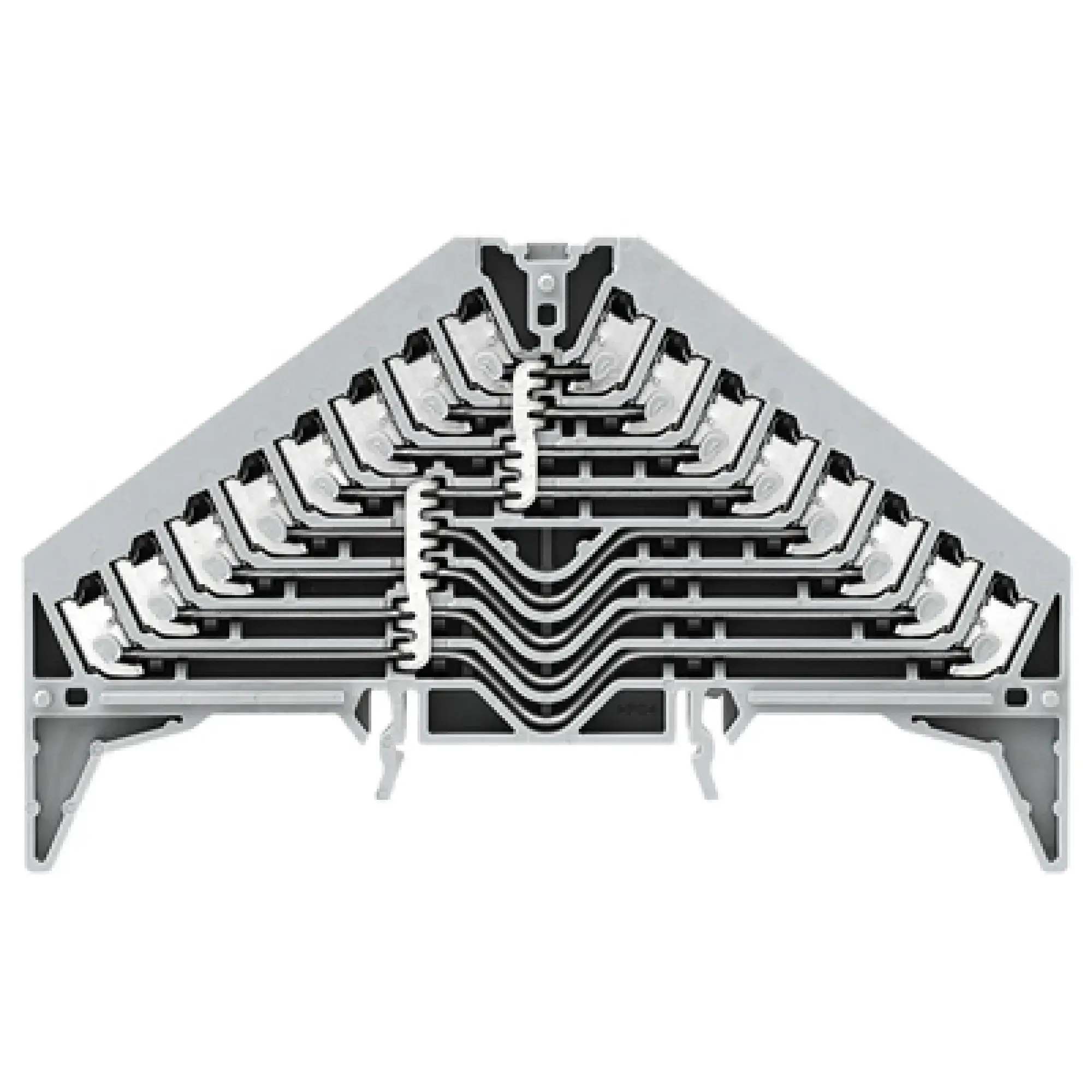 Weidmüller 1173850000 Potential distributor terminal, PUSH IN, grey, 1.5 mm², 17.5 A, 250 V, Number of connections: 32, Number of levels: 8, TS 35 x 15, V-0, Polycarbonate (img_001) Weidmüller 1173850000 Potential distributor terminal, PUSH IN, grey, 1.5 mm², 17.5 A, 250 V, Number of connections: 32, Number of levels: 8, TS 35 x 15, V-0, Polycarbonate (img_001)