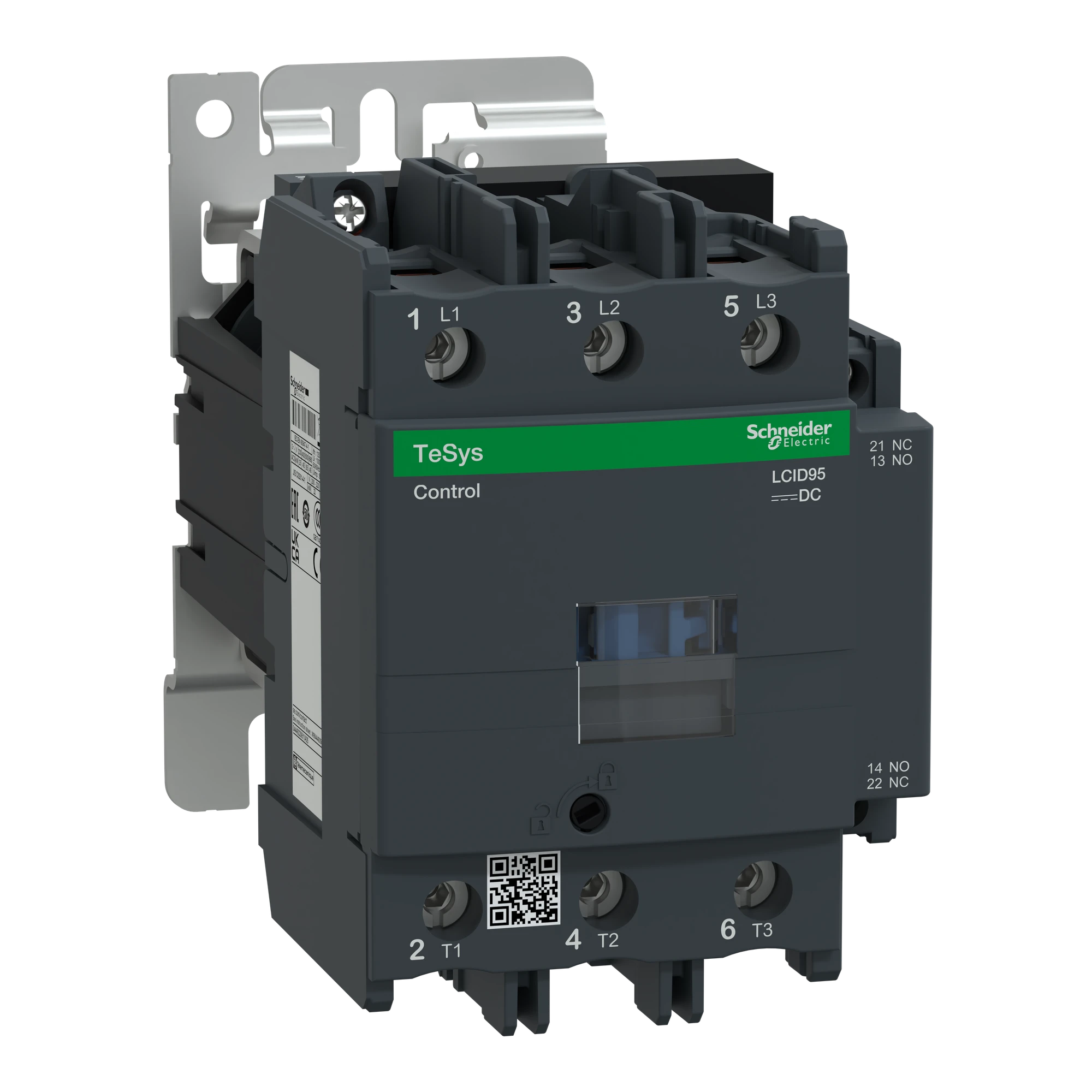 Schneider Electric LC1D95MW Power contactor LC1D 3p, +1NO+1NC, 45 kW, 95 A, 400 V AC3, Coil 220 V DC (img_001)