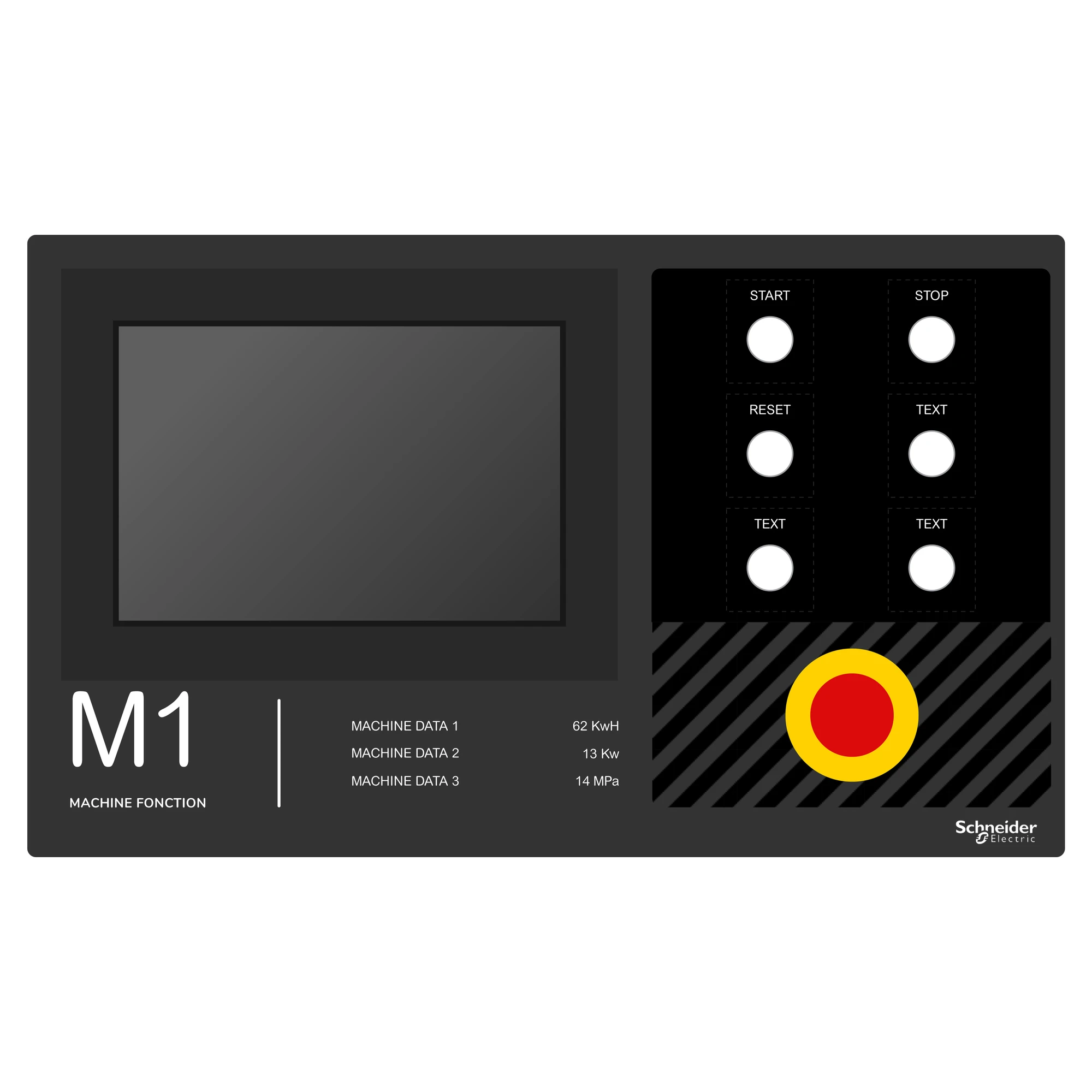 Schneider Electric ZBYLECUST11 Labeling field, for sticking, custom via configurator (img_001)