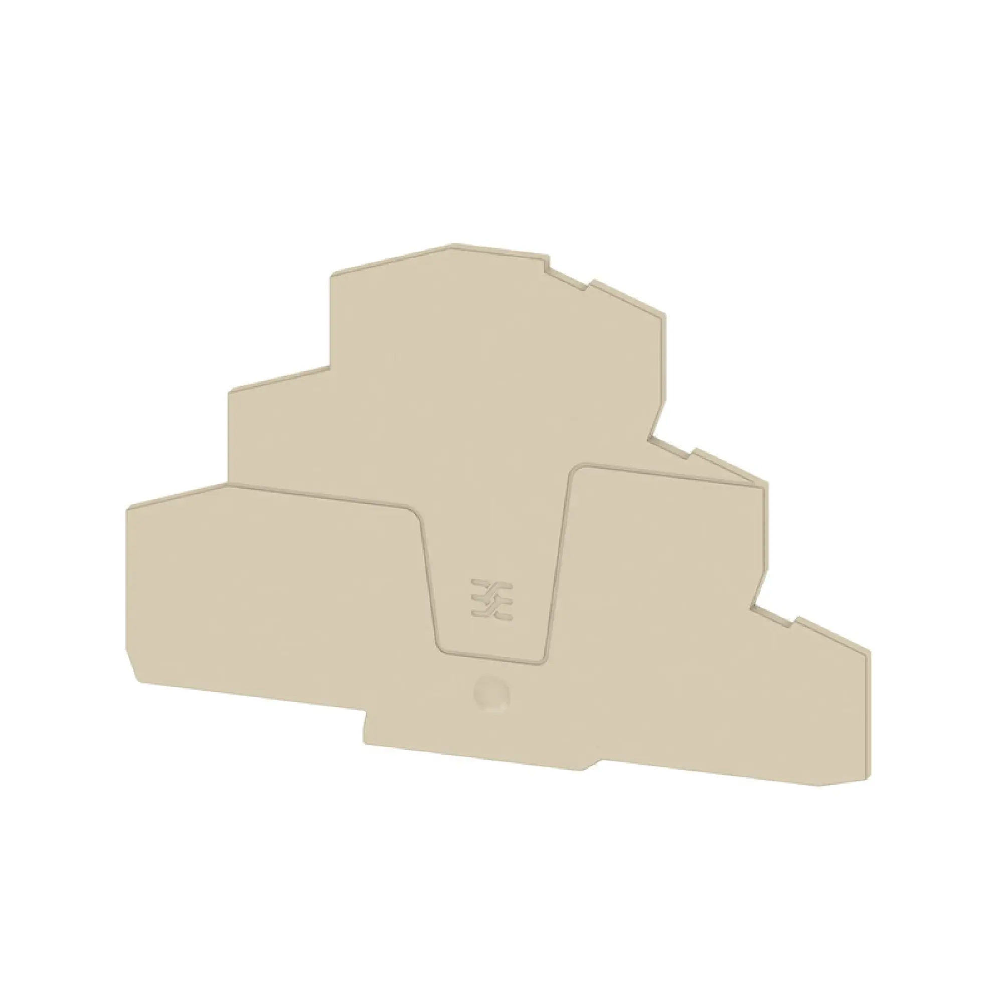 Weidmüller 2902630000 End plate for terminals, dark beige, Height: 118.5 mm, Width: 2.1 mm, V-0, Wemid, Snap-on: Yes SEP 3T 2.5 (img_001)