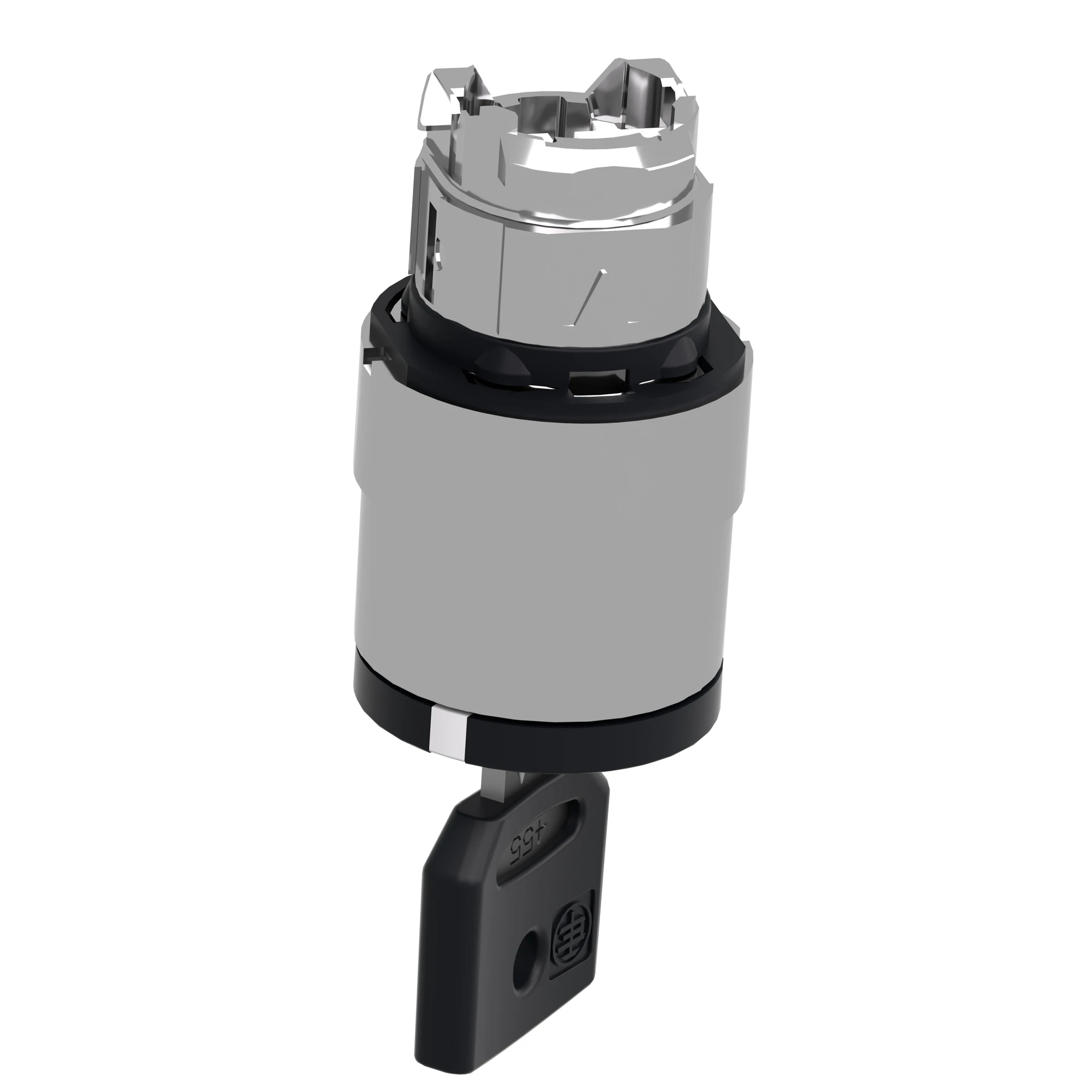 Schneider Electric ZB4BG610 Key switch, front element, Harmony XB4, metal, 22mm, black, 2 positions, momentary, Ronis 458A (img_004)