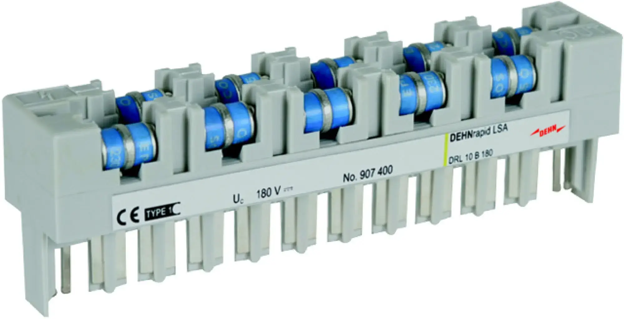 Dehn 907400 DEHNrapid LSA lightning current arrester for 10 pairs (img_003)