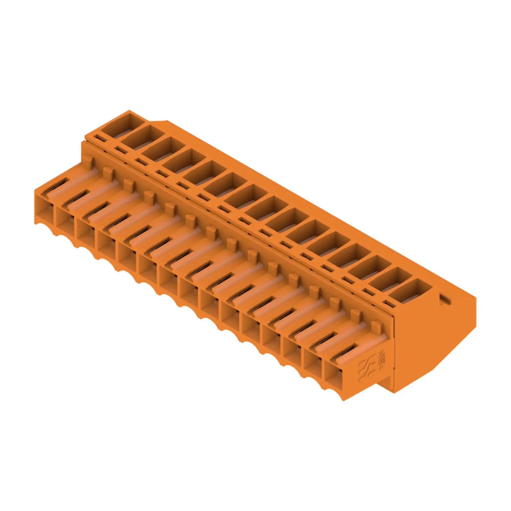 Weidmüller 1638680000 PCB connector (wire connection), 160 V, 12 A, Pitch in mm: 3.50, 1.5 mm², Number of poles: 15, Clamping yoke connection, Box (img_001)
