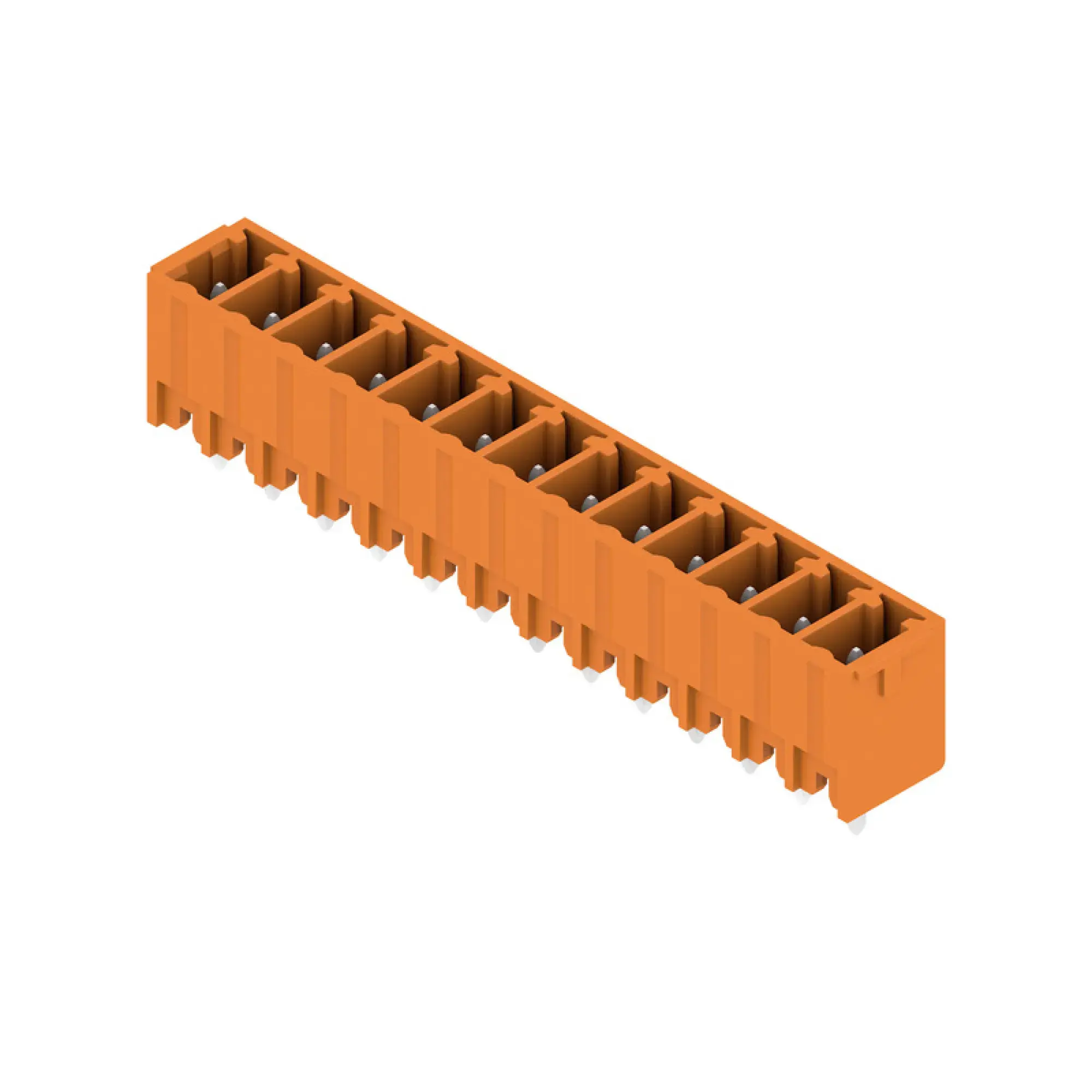 Weidmüller 1942950000 PCB connector (board connection), 160 V, 17.5 A, Pitch in mm: 3.81, Number of poles: 13, THT solder connection, Box (img_001)
