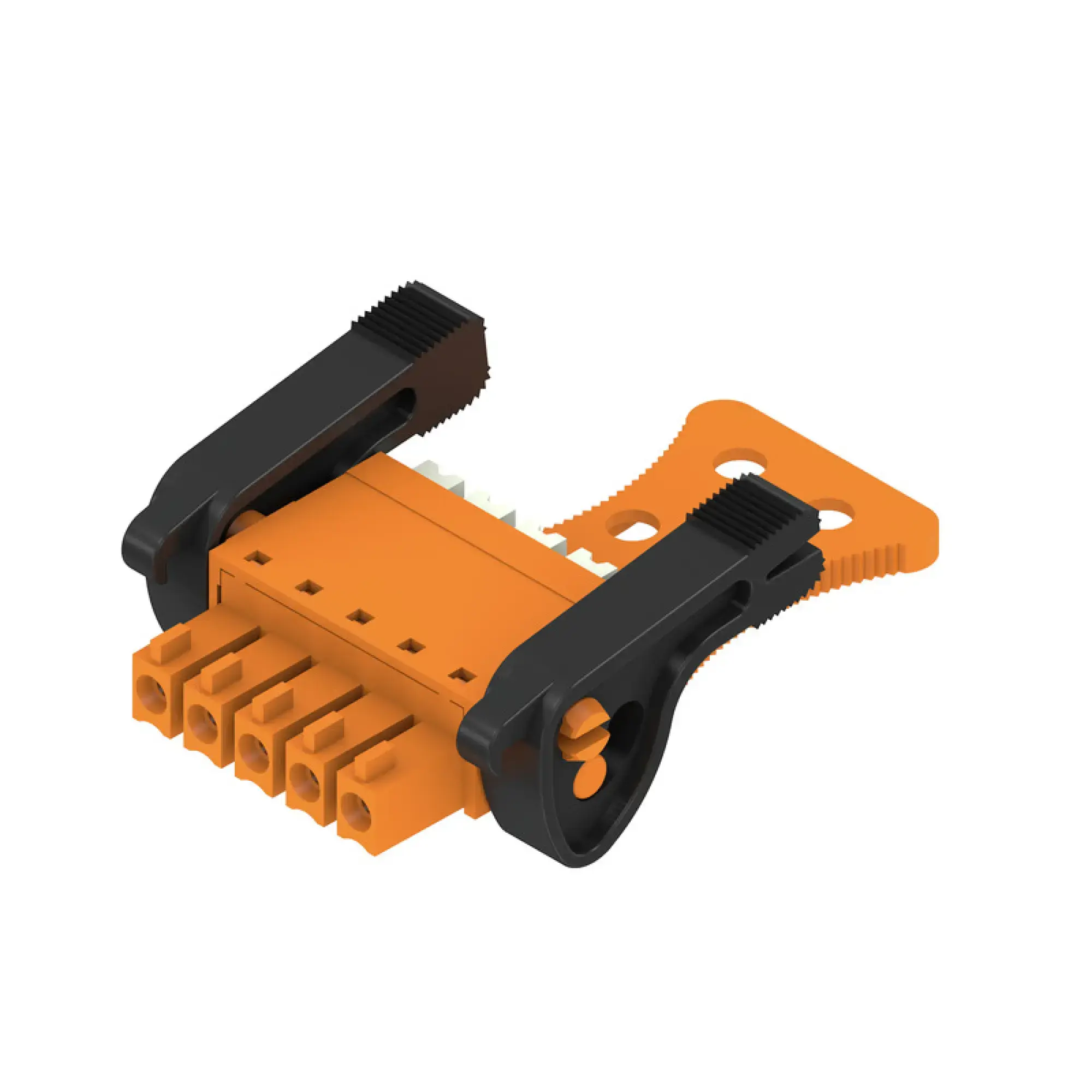 Weidmüller 2442960000 PCB connector (wire connection), 160 V, 17.5 A, Pitch in mm: 3.81, 1.5 mm², Number of poles: 5, PUSH IN with actuator, Box (img_001)