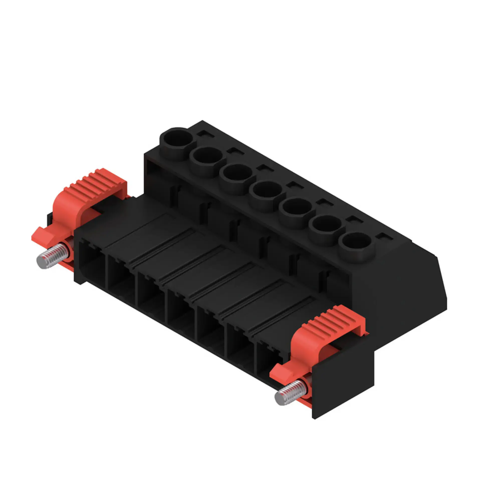 Weidmüller 1951050000 PCB connector (wire connection), 1000 V, 57 A, Pitch in mm: 7.62, 6 mm², Number of poles: 7, Clamping yoke connection, Box (img_001)