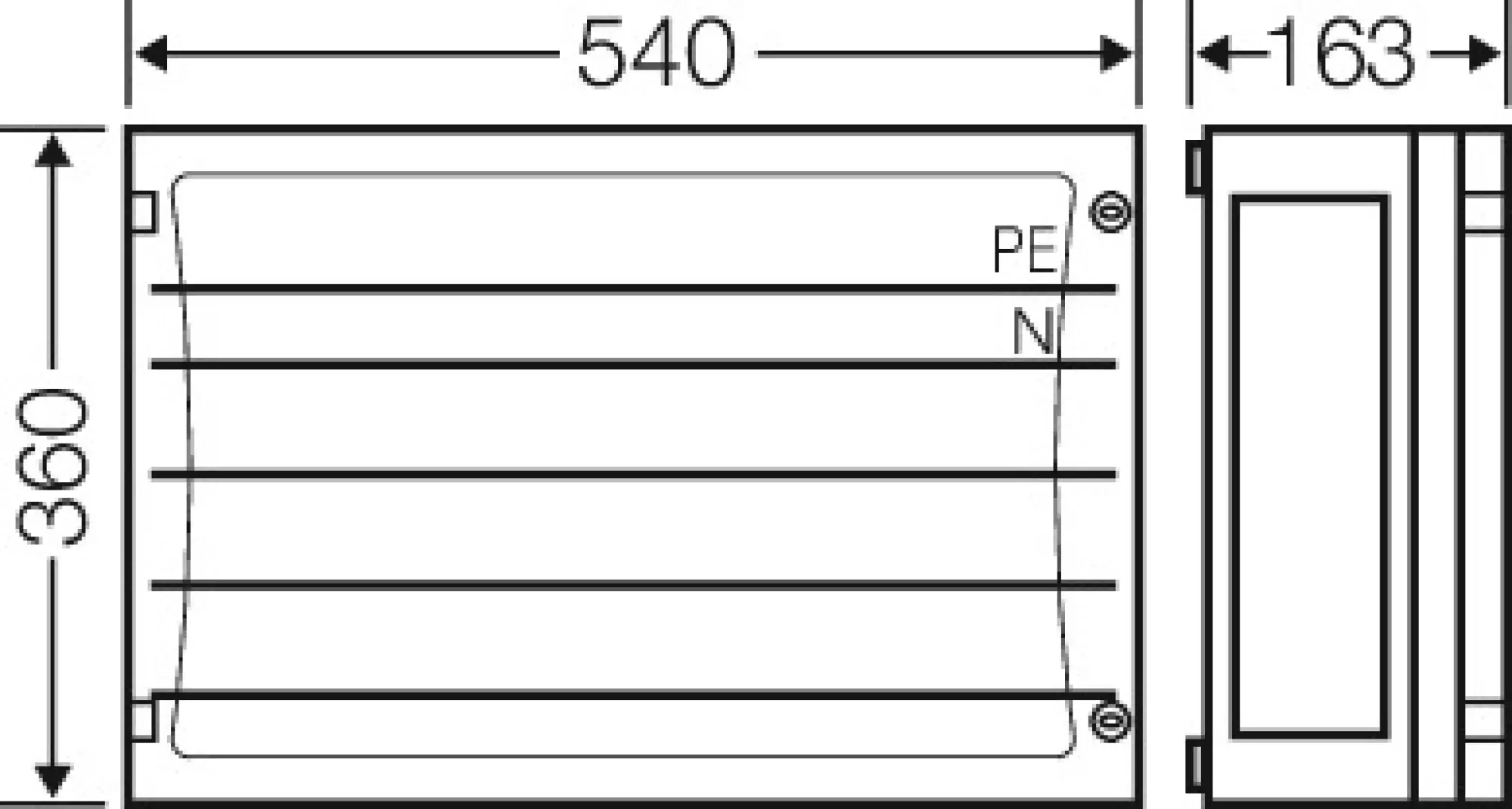 Hensel 68000217 ENYSTAR-Sammelschienengehäuse 540x360mm, Sammelschienen 250A, 5polig FP 3402 (img_003) Hensel 68000217 ENYSTAR-Sammelschienengehäuse 540x360mm, Sammelschienen 250A, 5polig FP 3402 (img_003)