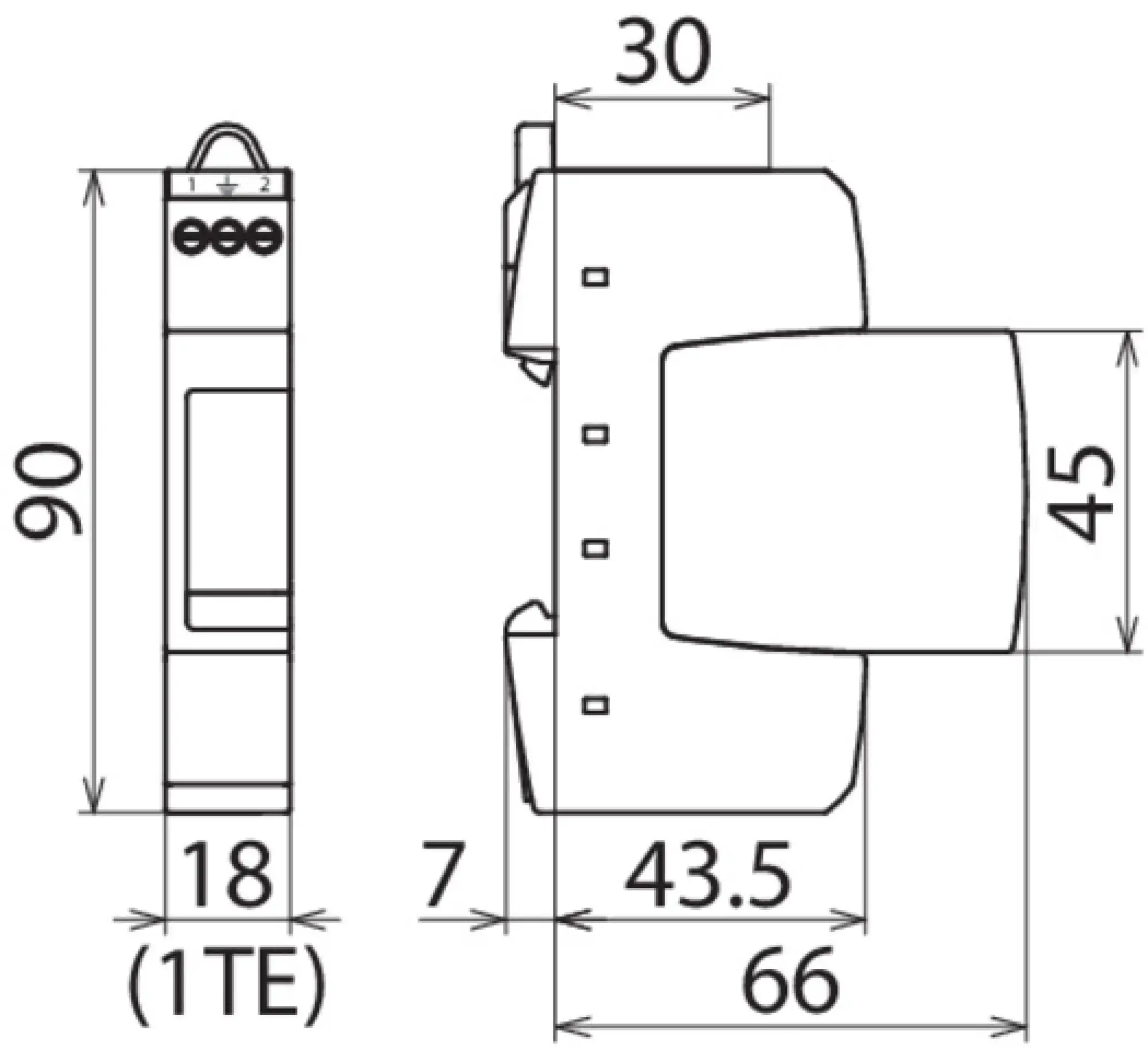 Dehn 953228 Surge arrester Type 3 DEHNrail M 2-pole 255V f. industr. electr. equip. (img_004)