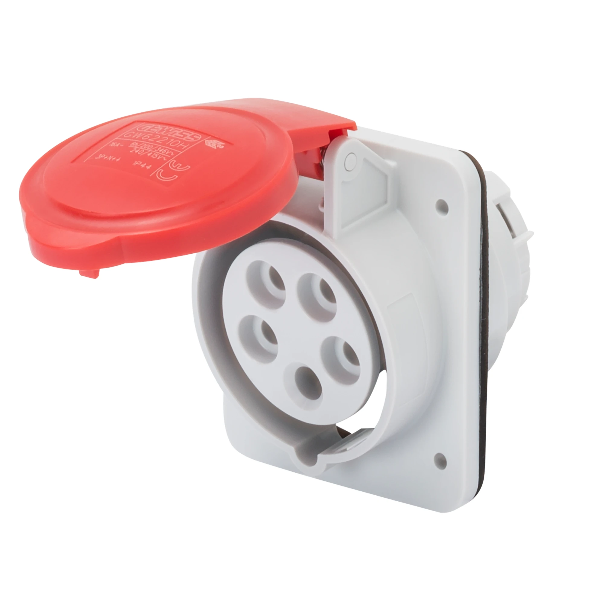GEWISS GW62220H 10° ANGLED FLUSH-MOUNTING SOCKET-OUTLET HP - IP44/IP54 - 3P+E 32A 380-415V 50/60HZ - RED - 6H - SCREW WIRING (img_001) GEWISS GW62220H 10° ANGLED FLUSH-MOUNTING SOCKET-OUTLET HP - IP44/IP54 - 3P+E 32A 380-415V 50/60HZ - RED - 6H - SCREW WIRING (img_001)