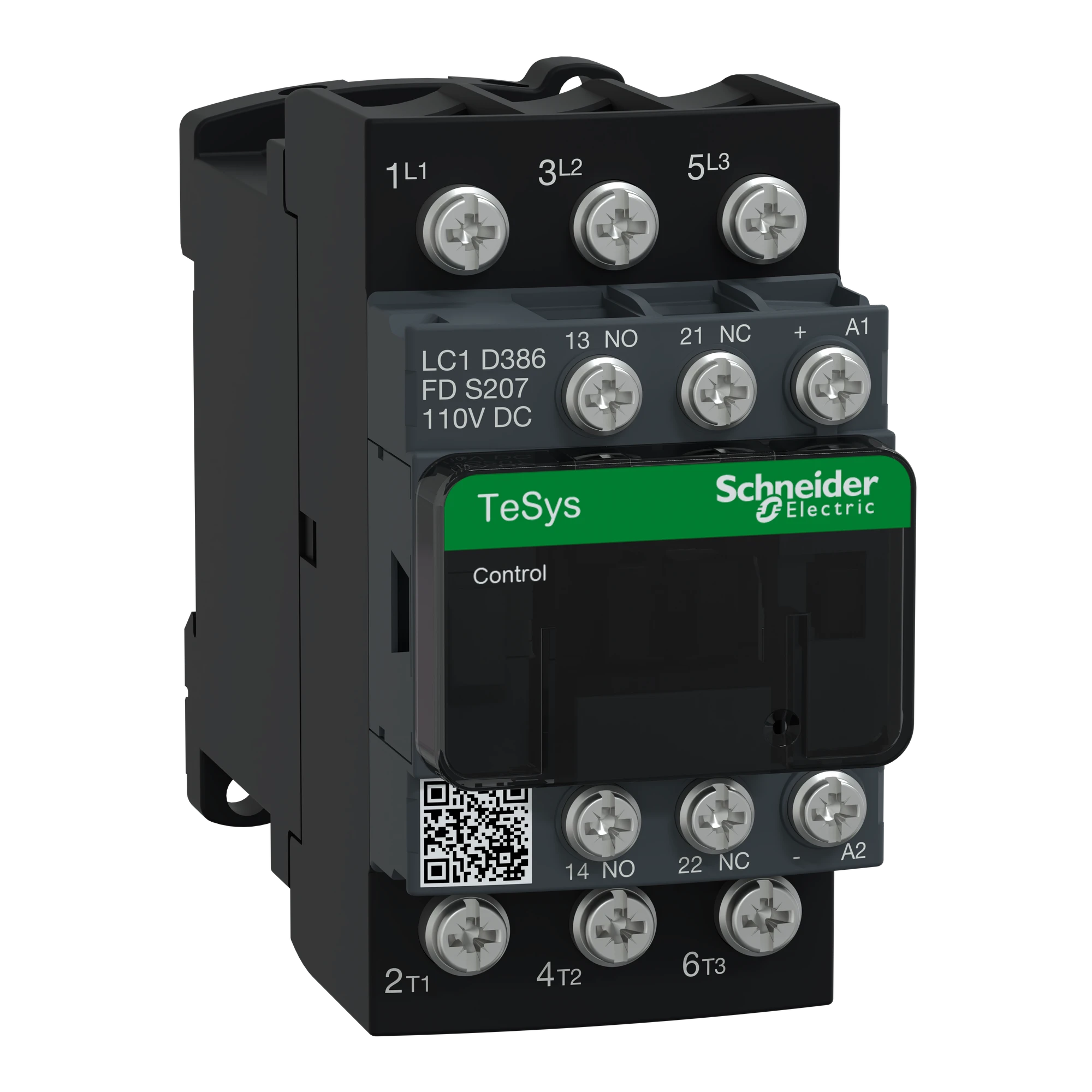 Schneider Electric LC1D386FDS207 Power contactor LC1D 3p, +1NO+1NC, 18.5 kW, 38 A, 400 V AC3, coil 110 V DC (img_001) Schneider Electric LC1D386FDS207 Power contactor LC1D 3p, +1NO+1NC, 18.5 kW, 38 A, 400 V AC3, coil 110 V DC (img_001)