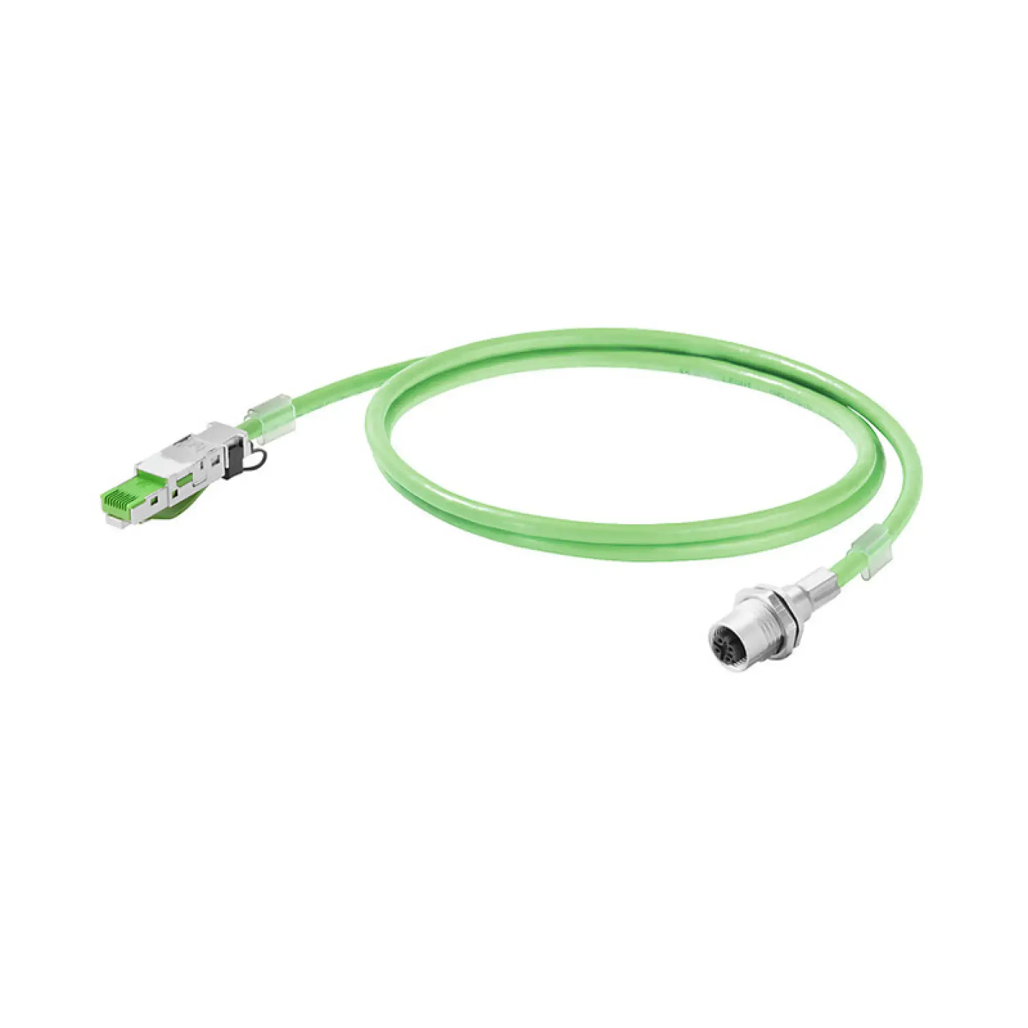 Weidmüller 1234750030 PROFINET Cable (assembled), M12 D-code – flange, RJ45 IP 20, Number of poles: 4, Length: 3 m (img_001)