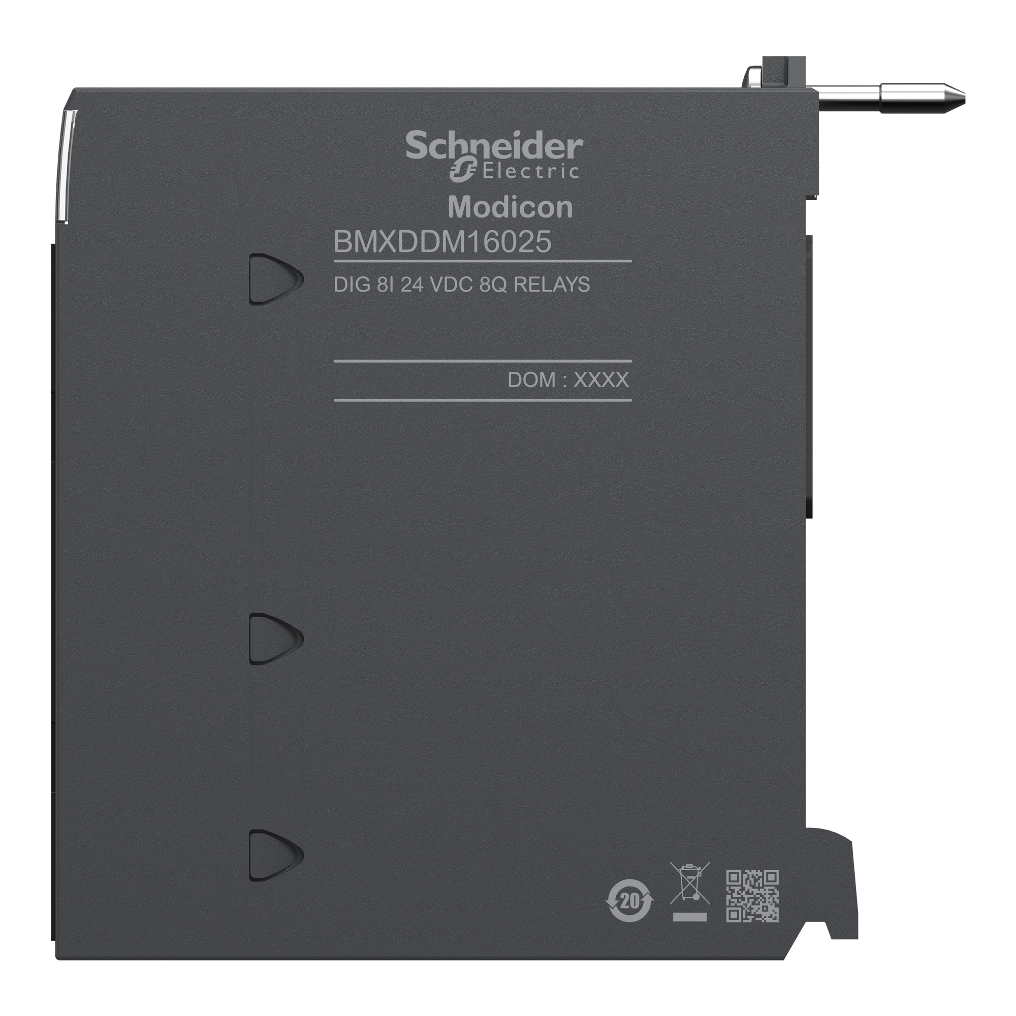 Schneider Electric BMXDDM16025 Modicon X80 I/O module, 8 digital inputs, 24V DC, 8 digital relay outputs, 24-240V AC 3A pos. logic (img_007) Schneider Electric BMXDDM16025 Modicon X80 I/O module, 8 digital inputs, 24V DC, 8 digital relay outputs, 24-240V AC 3A pos. logic (img_007)