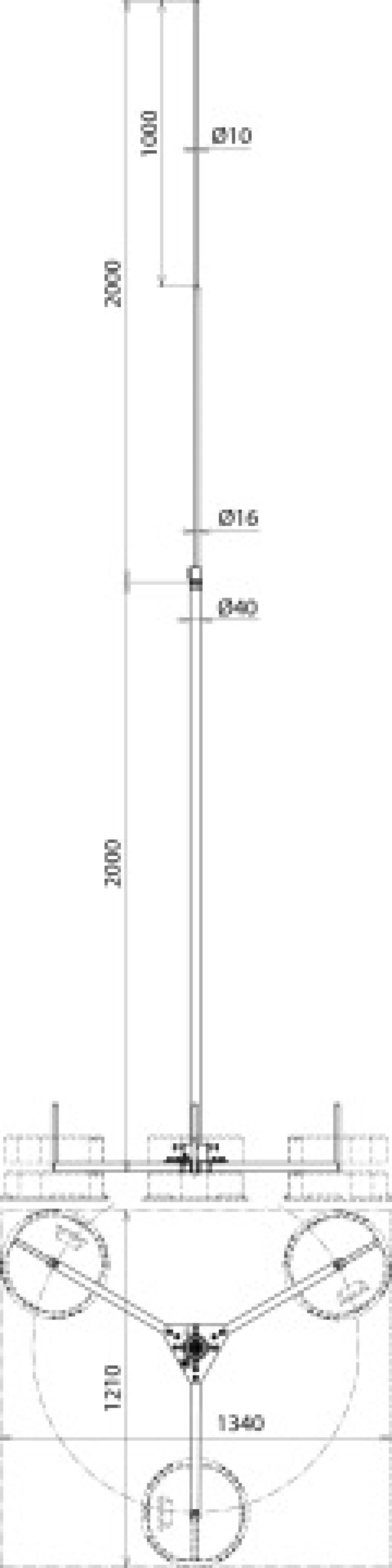 Dehn 105400 Air-term. rod D 40/16/10mm Al L 4000mm w. hinged tripod St/tZn -KIT- (img_004)