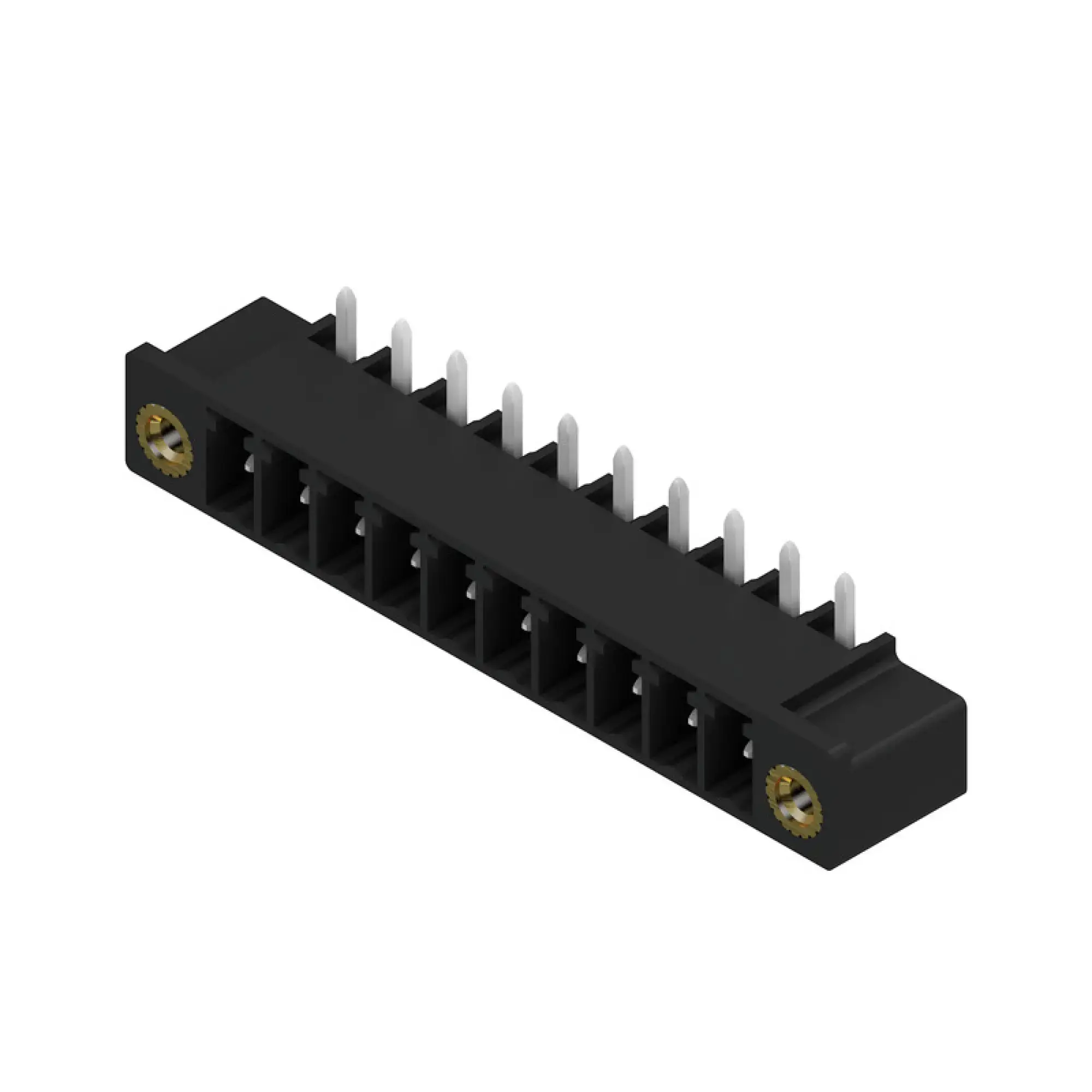 Weidmüller 1037080000 PCB connector (board connection), 160 V, 17.5 A, Pitch in mm: 3.81, Number of poles: 10, THT/THR solder connection, Box (img_001)