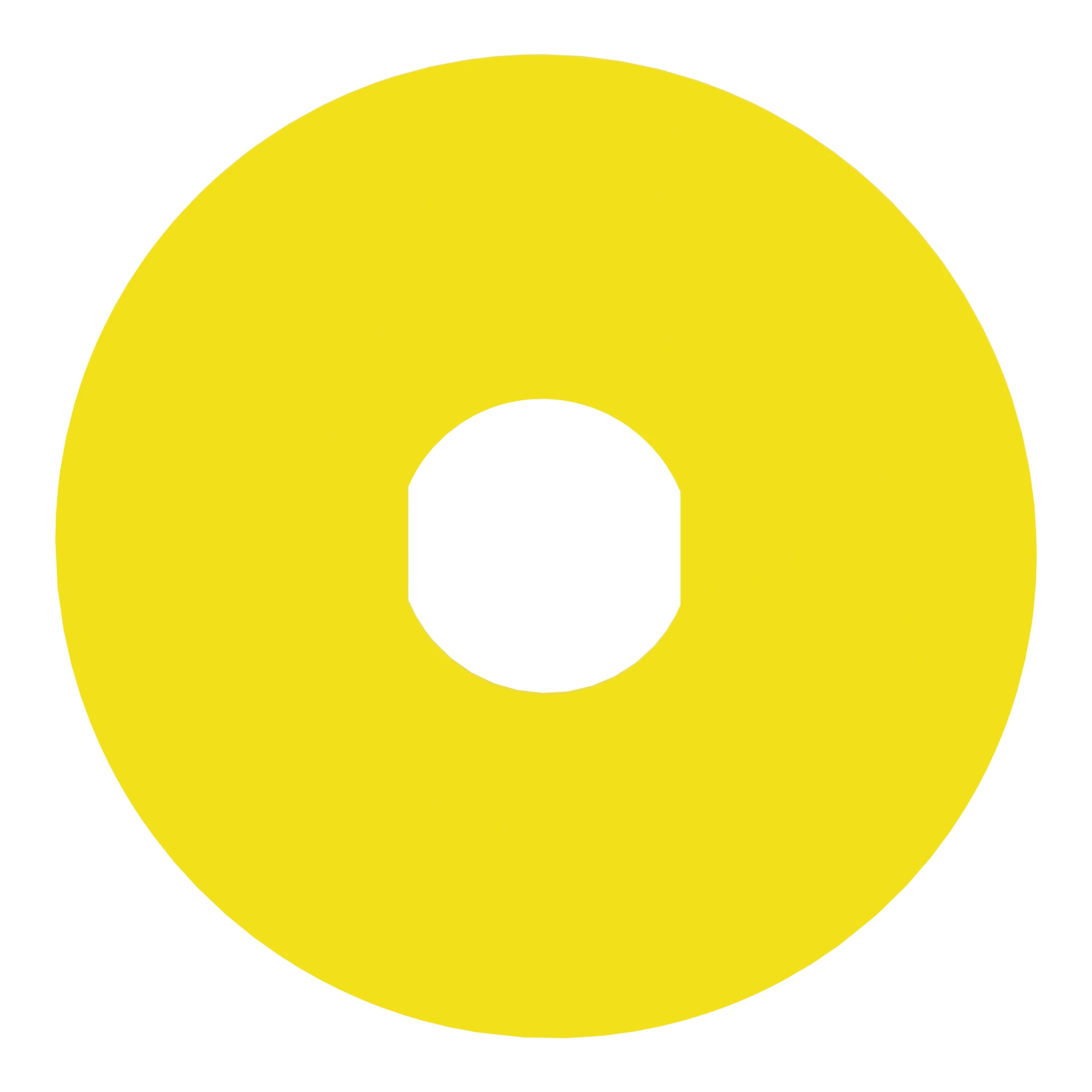 Schneider Electric ZBY9101 Sign, round Ø 60 - for emergency stop/off pushbutton, yellow, neutral (img_003)