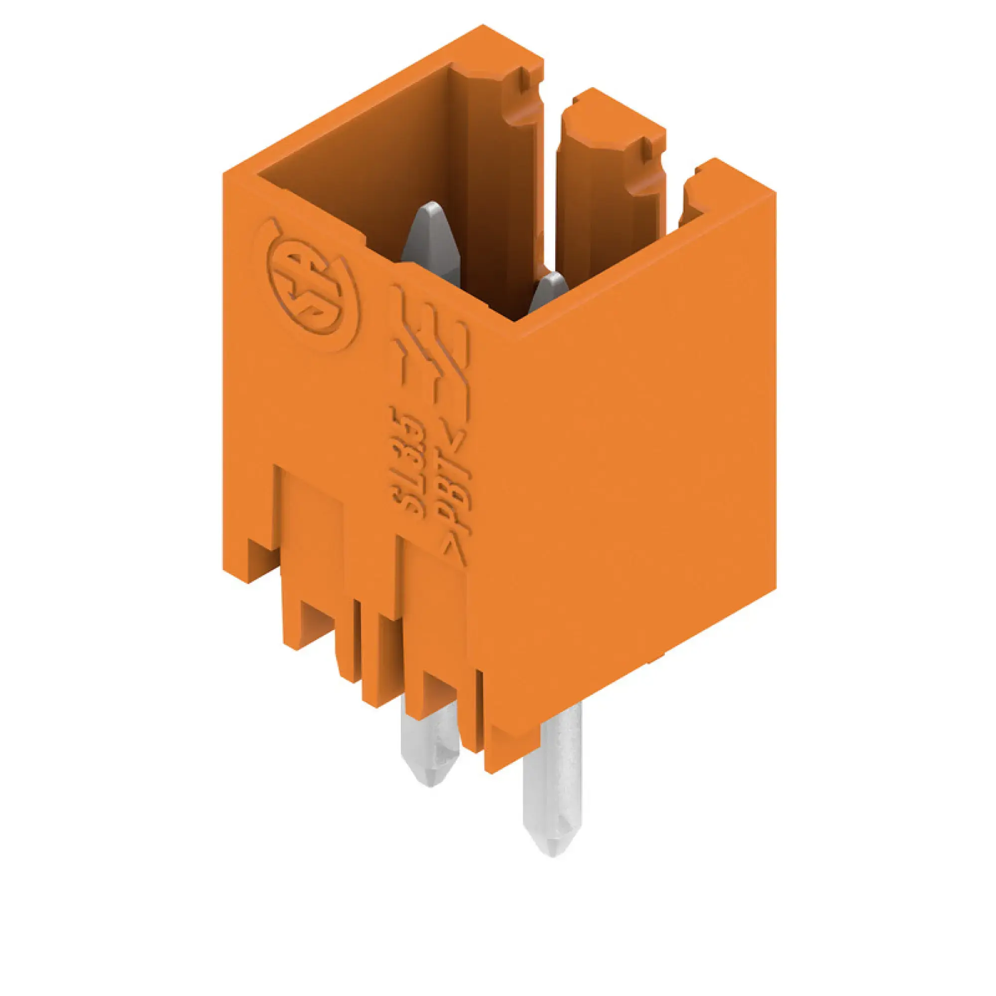 Weidmüller 1604620000 PCB connector (board connection), 160 V, 17 A, Pitch in mm: 3.50, Number of poles: 2, THT solder connection, Box (img_001)