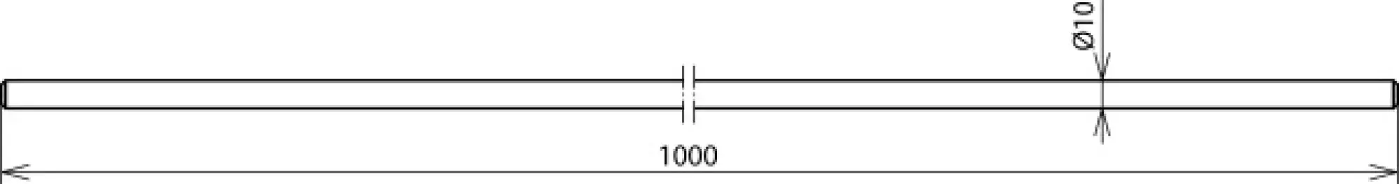 Dehn 101000 Air-termination rod D 10mm L 1000mm Al chamfered on both ends (img_002)