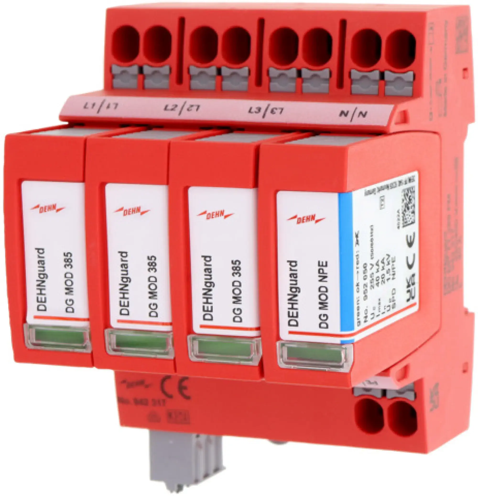 Dehn 942317 Surge arrester type 2+3 DEHNguard MP 4-pole Uc 385V for TT and TNS systems (img_001)