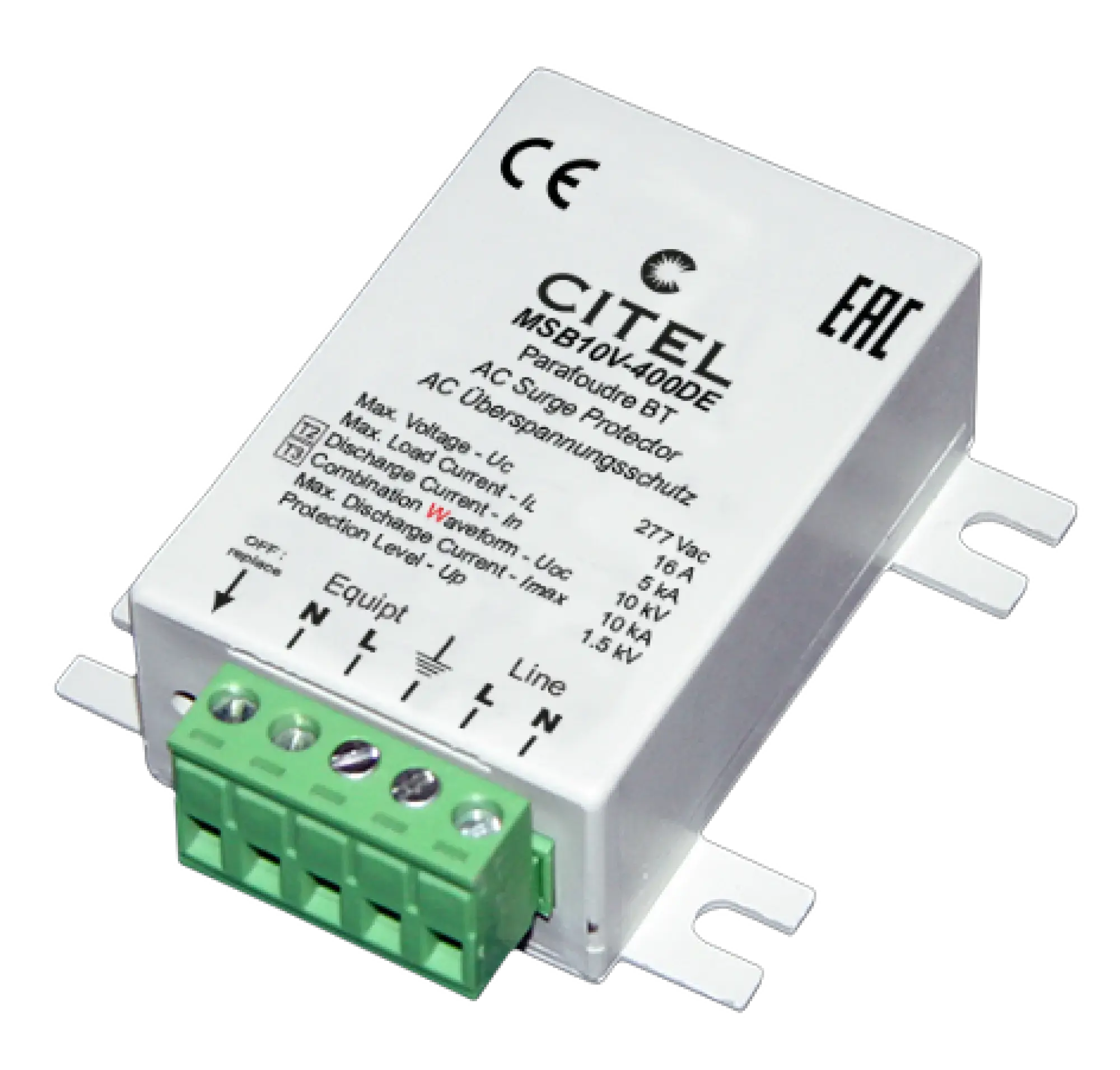 Citel 56110120 Überspannungsschutz Typ 2+3, 2-polig für 230 V TT Netze mit Defektanzeige, IP20 (img_001) Citel 56110120 Überspannungsschutz Typ 2+3, 2-polig für 230 V TT Netze mit Defektanzeige, IP20 (img_001)