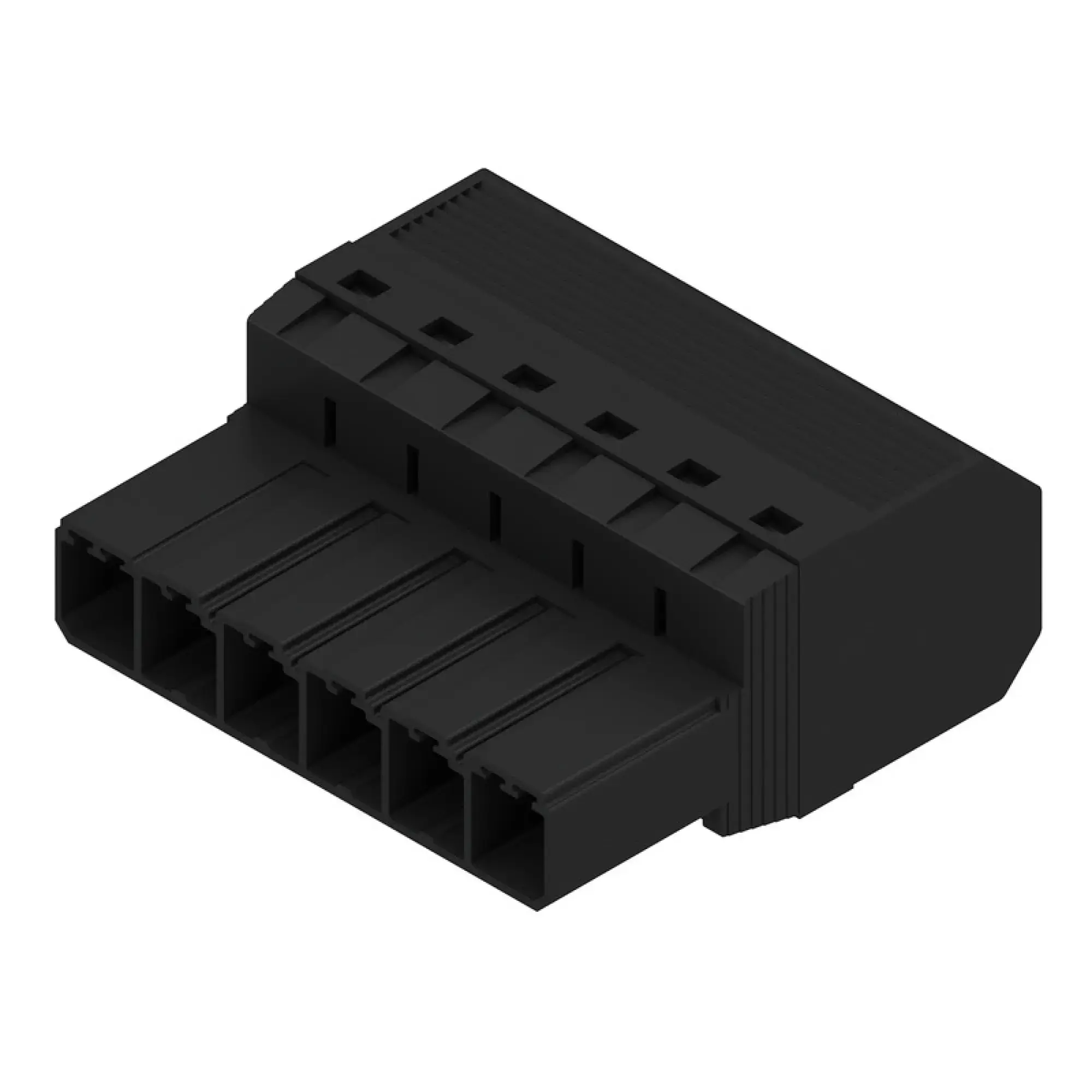 Weidmüller 1060880000 PCB connector (wire connection), 800 V, 57 A, Pitch in mm: 7.62, 10 mm², Number of poles: 6, PUSH IN without actuator, Tension-clamp connection, Box (img_001)
