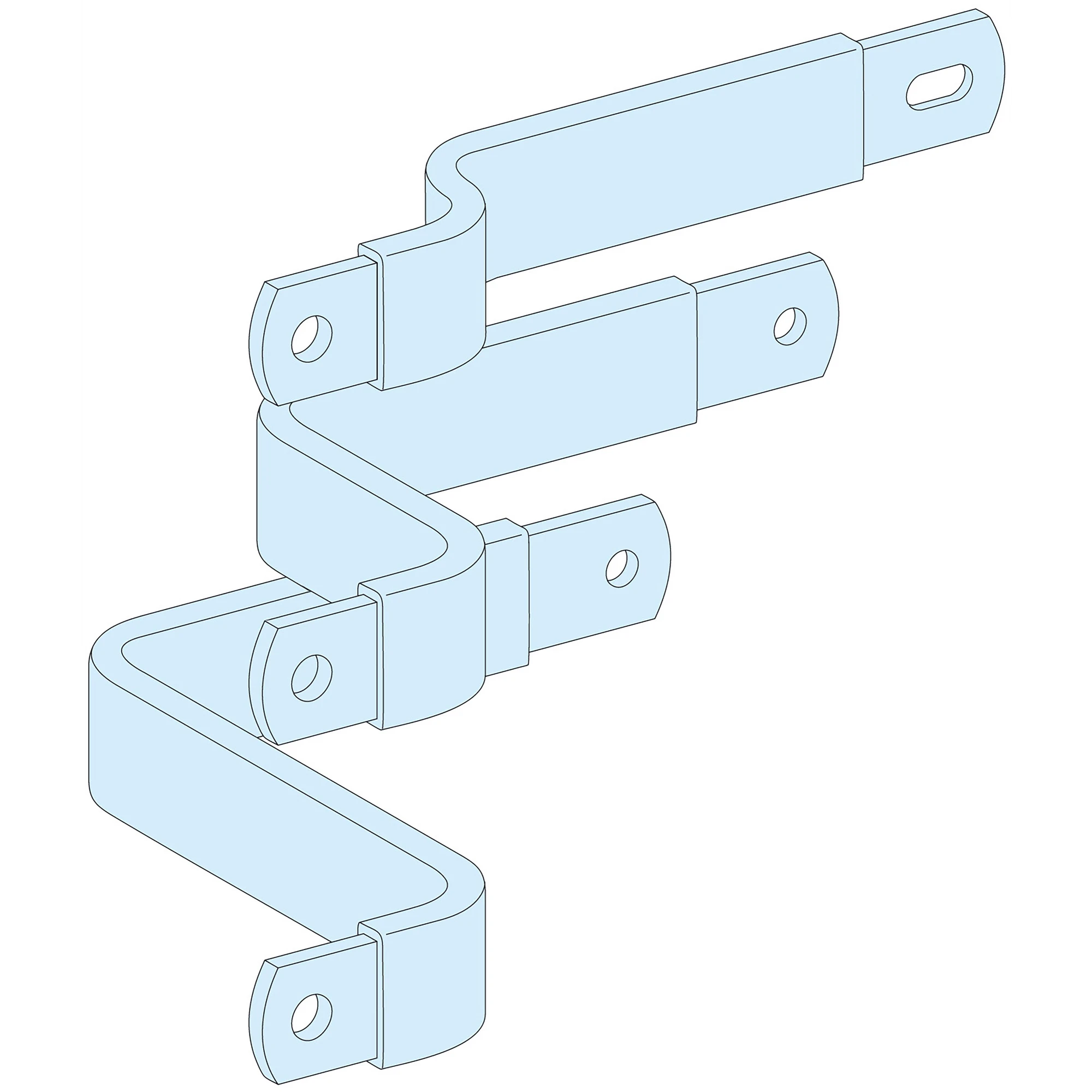 Schneider Electric LVS04453 PrismaSeT-P, Connection, NSX400-630 3-pole, Toggle switch, Fixed mount, horizontal, with vertical busbar Linergy LGY (img_001)