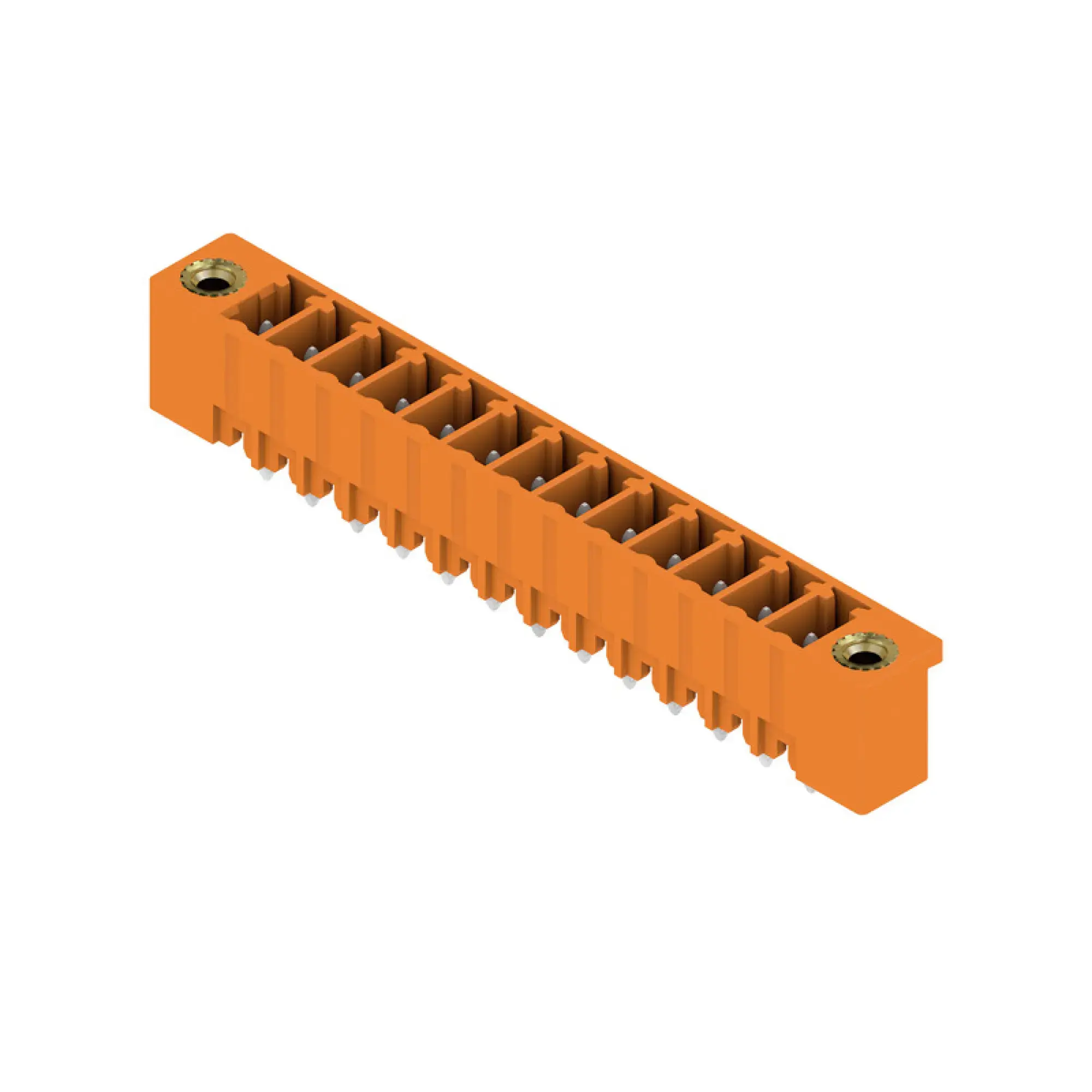 Weidmüller 1943290000 PCB connector (board connection), 160 V, 17.5 A, Pitch in mm: 3.81, Number of poles: 13, THT solder connection, Box (img_001)