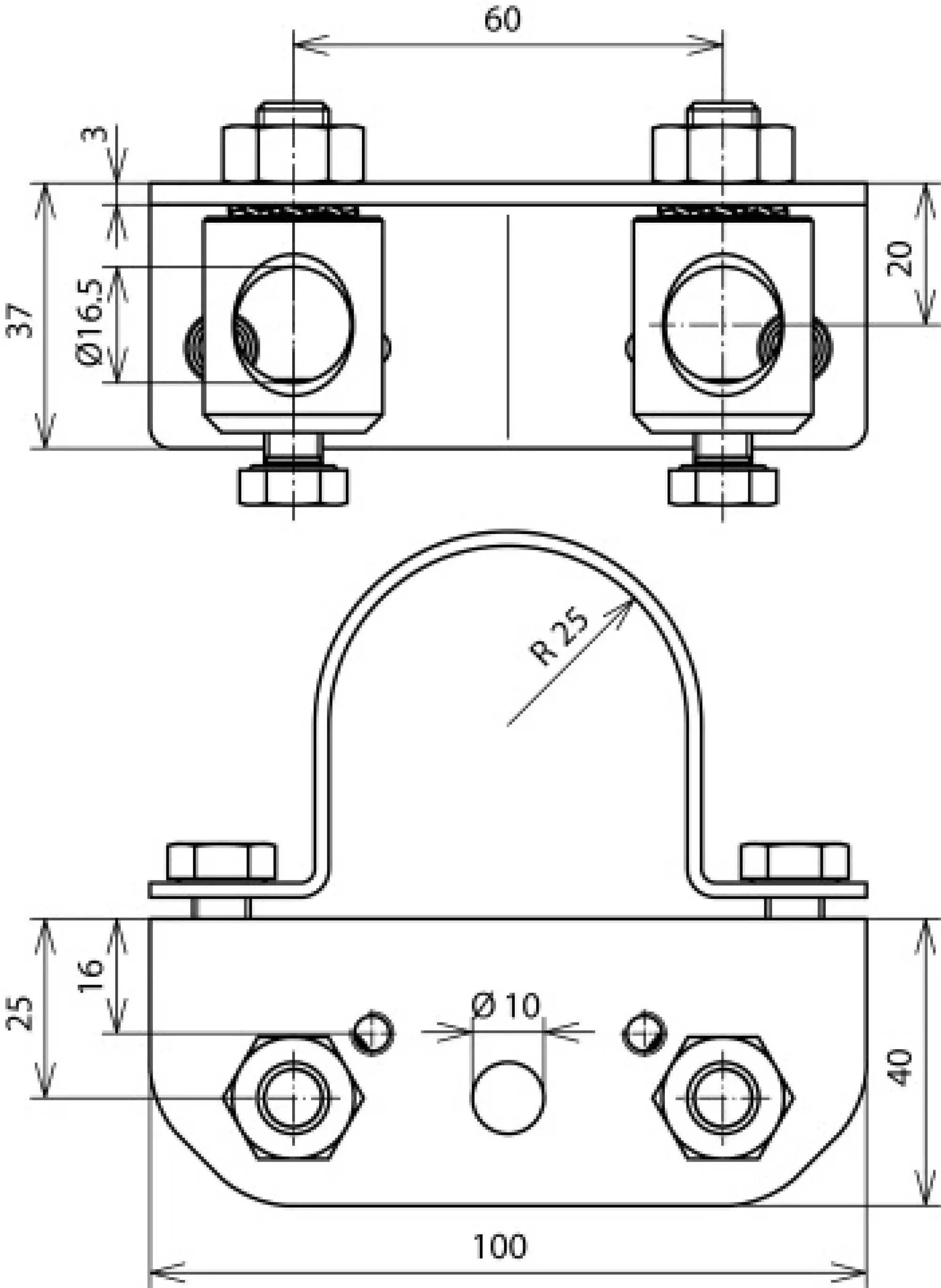 Dehn 106326 Adapter for angled support StSt f. pipes D 50mm with 2 bolts Al D 16mm f. DEHNiso (img_002) Dehn 106326 Adapter for angled support StSt f. pipes D 50mm with 2 bolts Al D 16mm f. DEHNiso (img_002)
