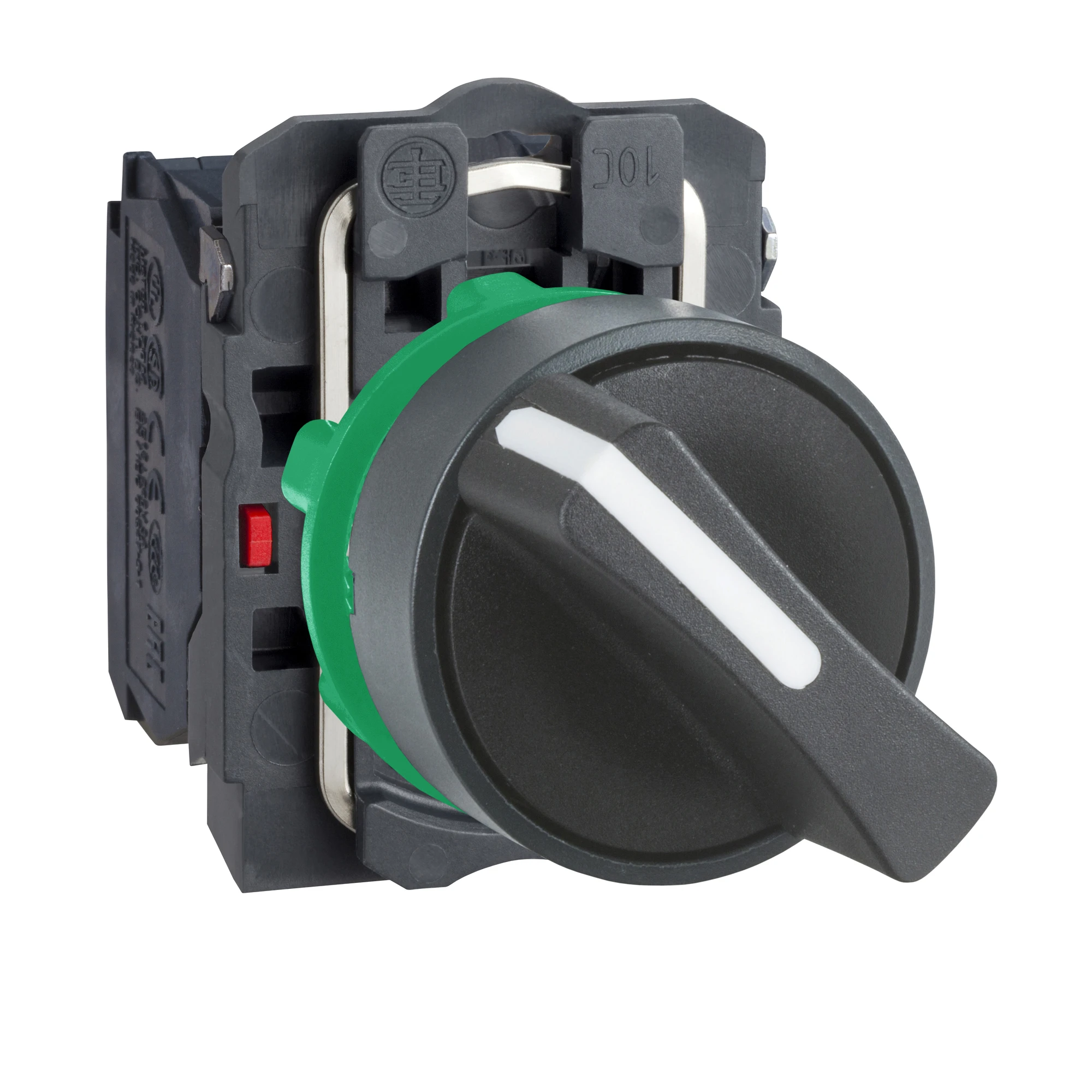 Schneider Electric XB5AD25 Selector switch, Harmony XB5, plastic, black, 2 positions, 22mm, latching, 1NC + 1NO (img_001)